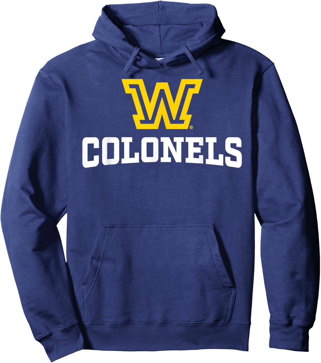 Wilkes University Colonels W Mark Hoodie - Hoodie | Navy