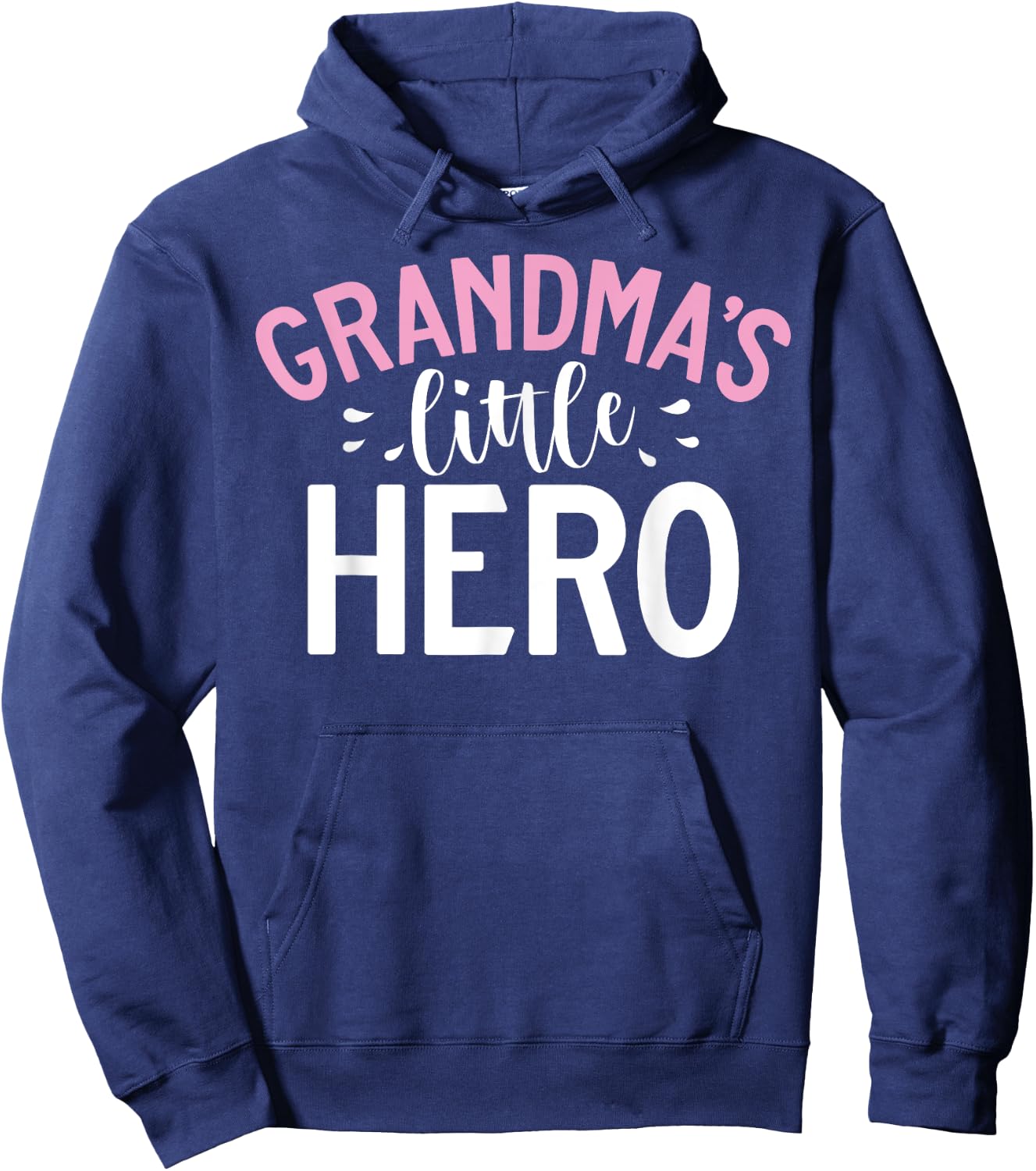 Grandmas little Hero Grandson Hoodie - Hoodie | Navy