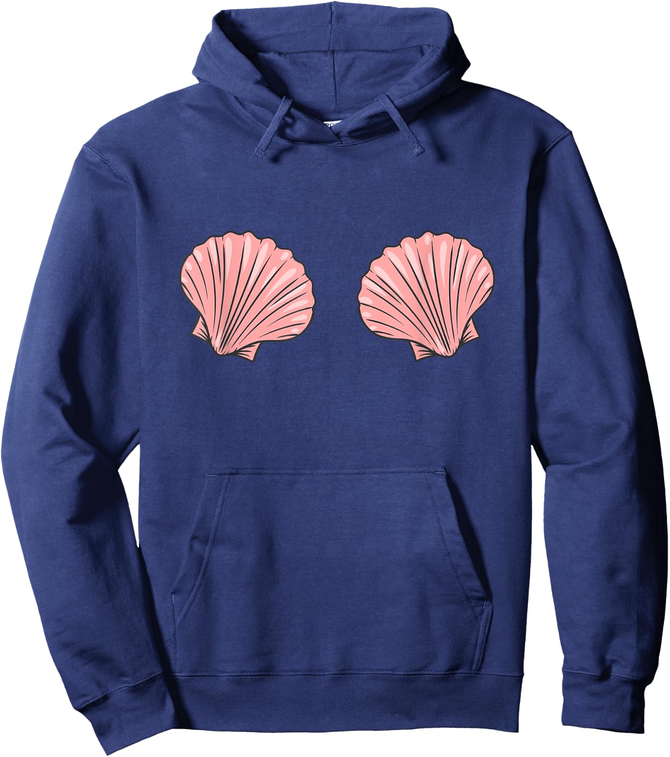 Shellfish Boobs Funny Hoodie - Hoodie | Navy