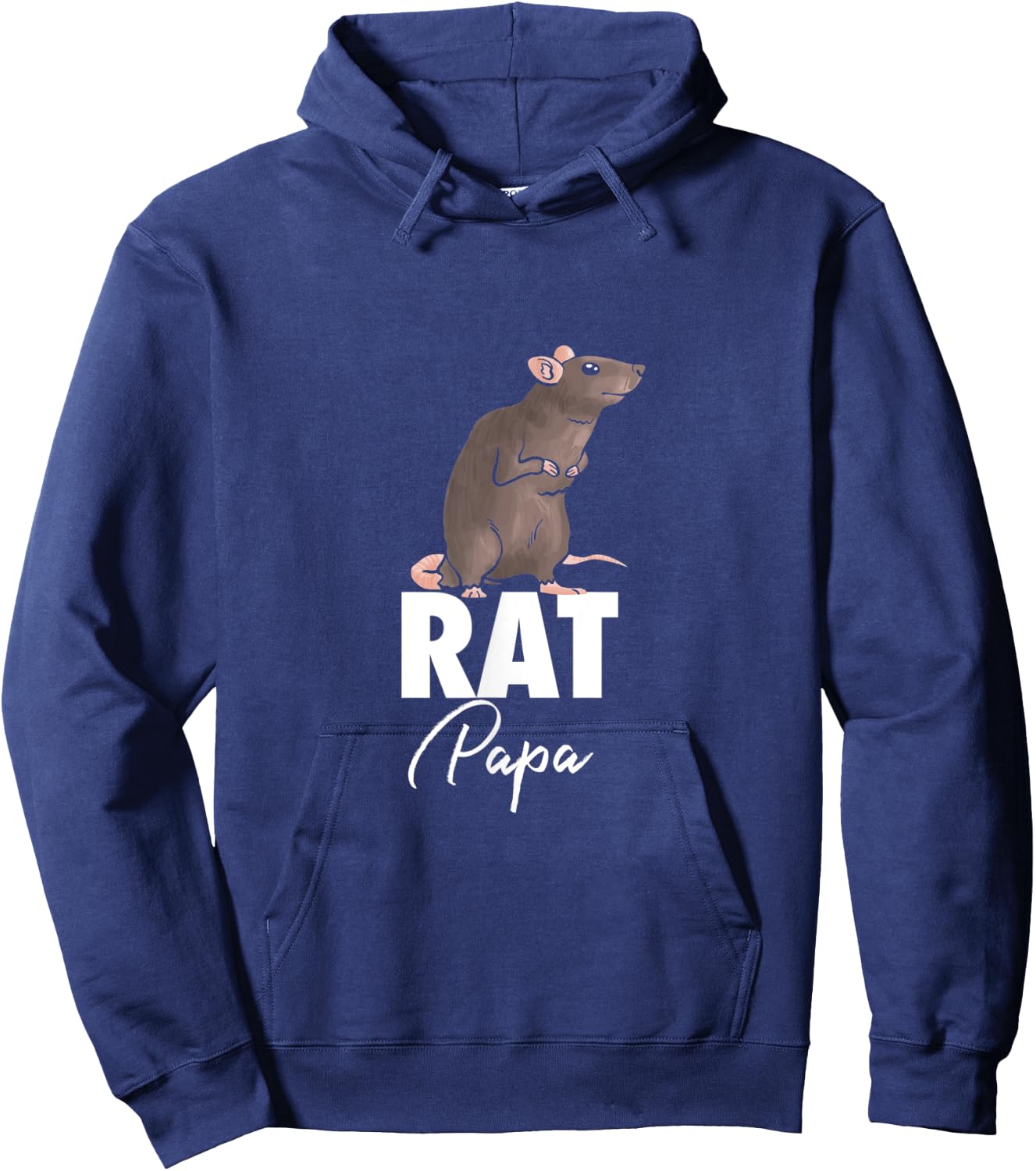 Rat Papa Rat Gift Mouse Funny Hoodie - Hoodie | Navy