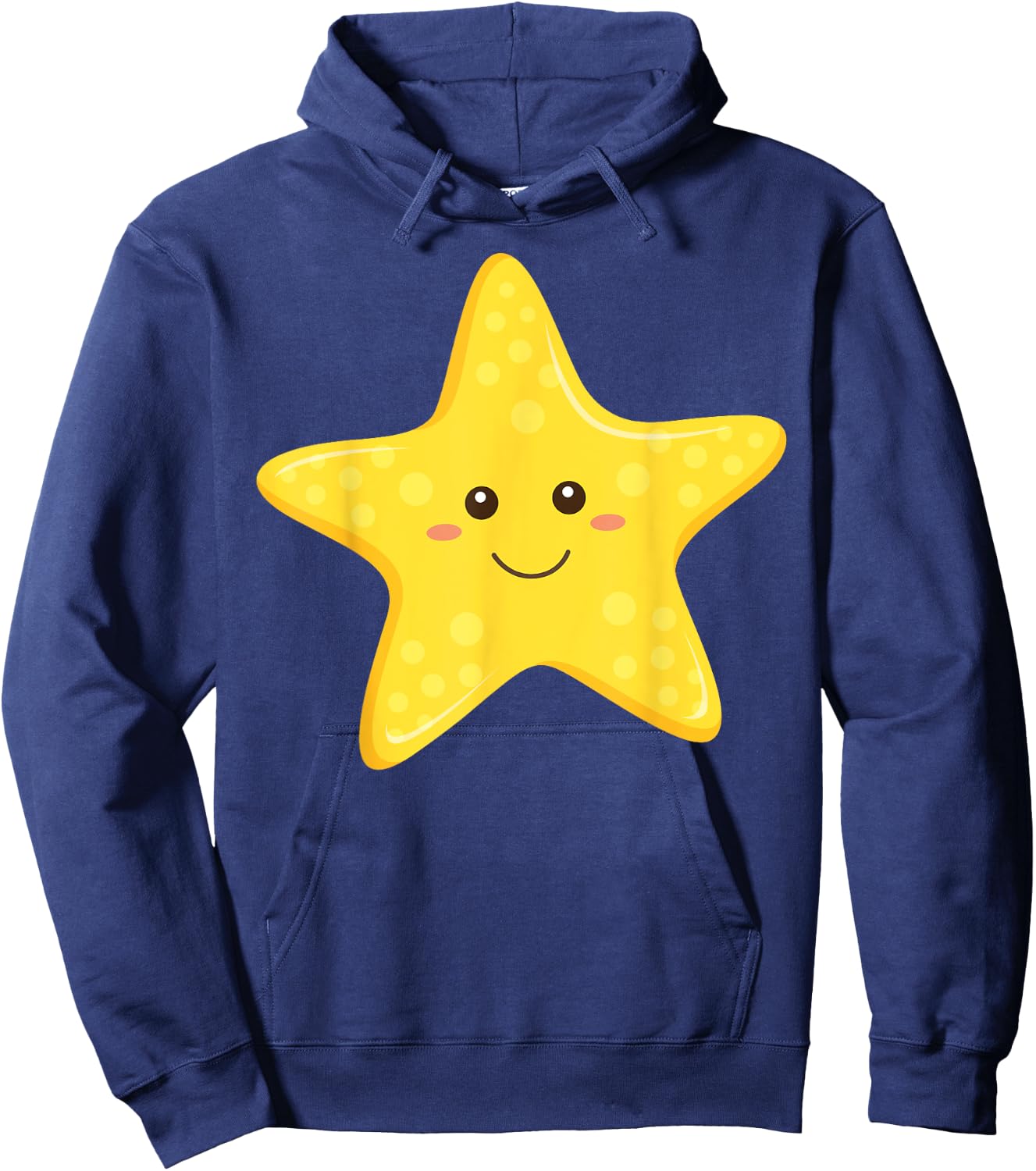 Funny Starfish Happy Star for Children Toddlers Hoodie - Hoodie | Navy