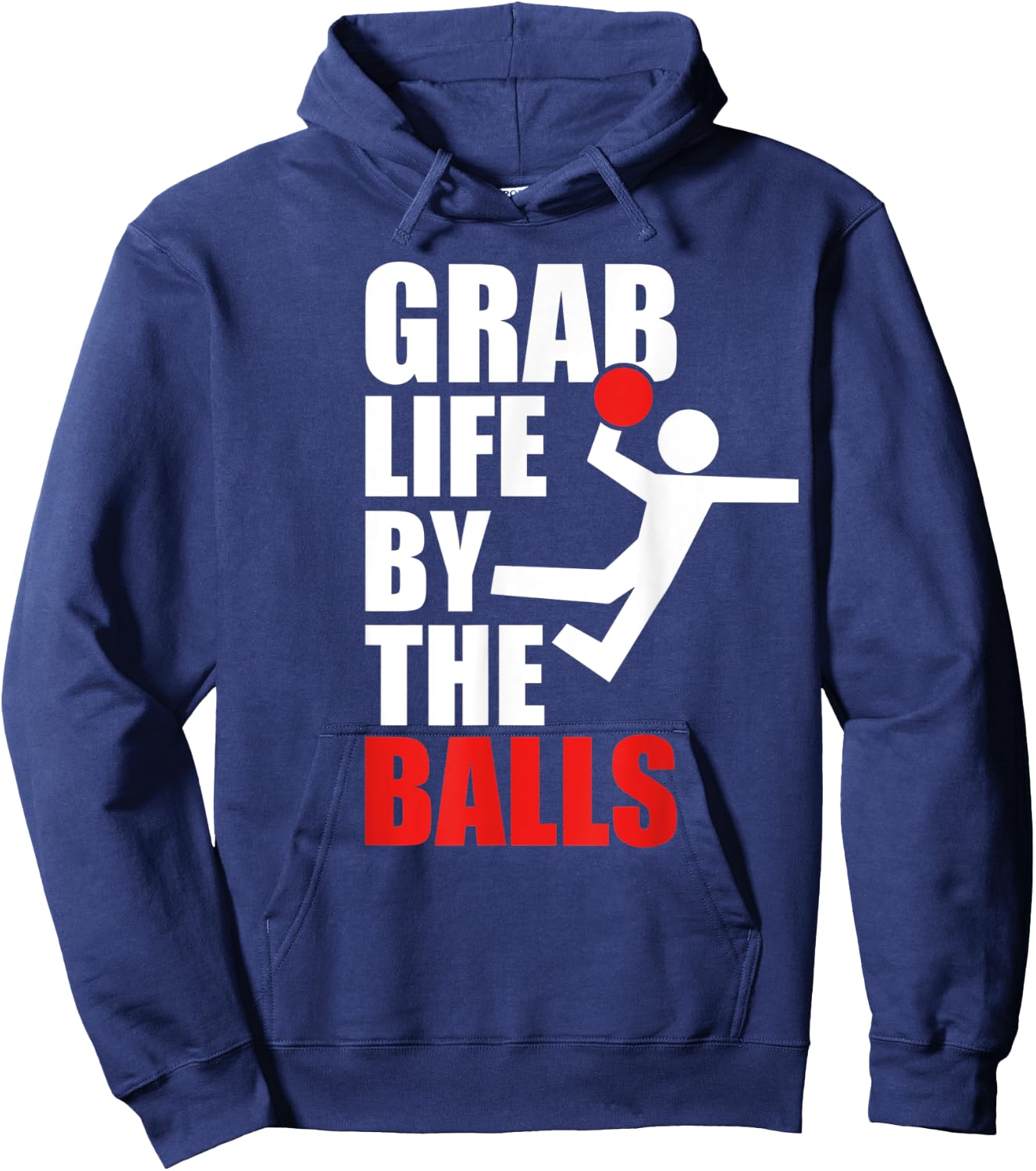 Funny Dodgeball Humor Graphic Hoodie - Hoodie | Navy