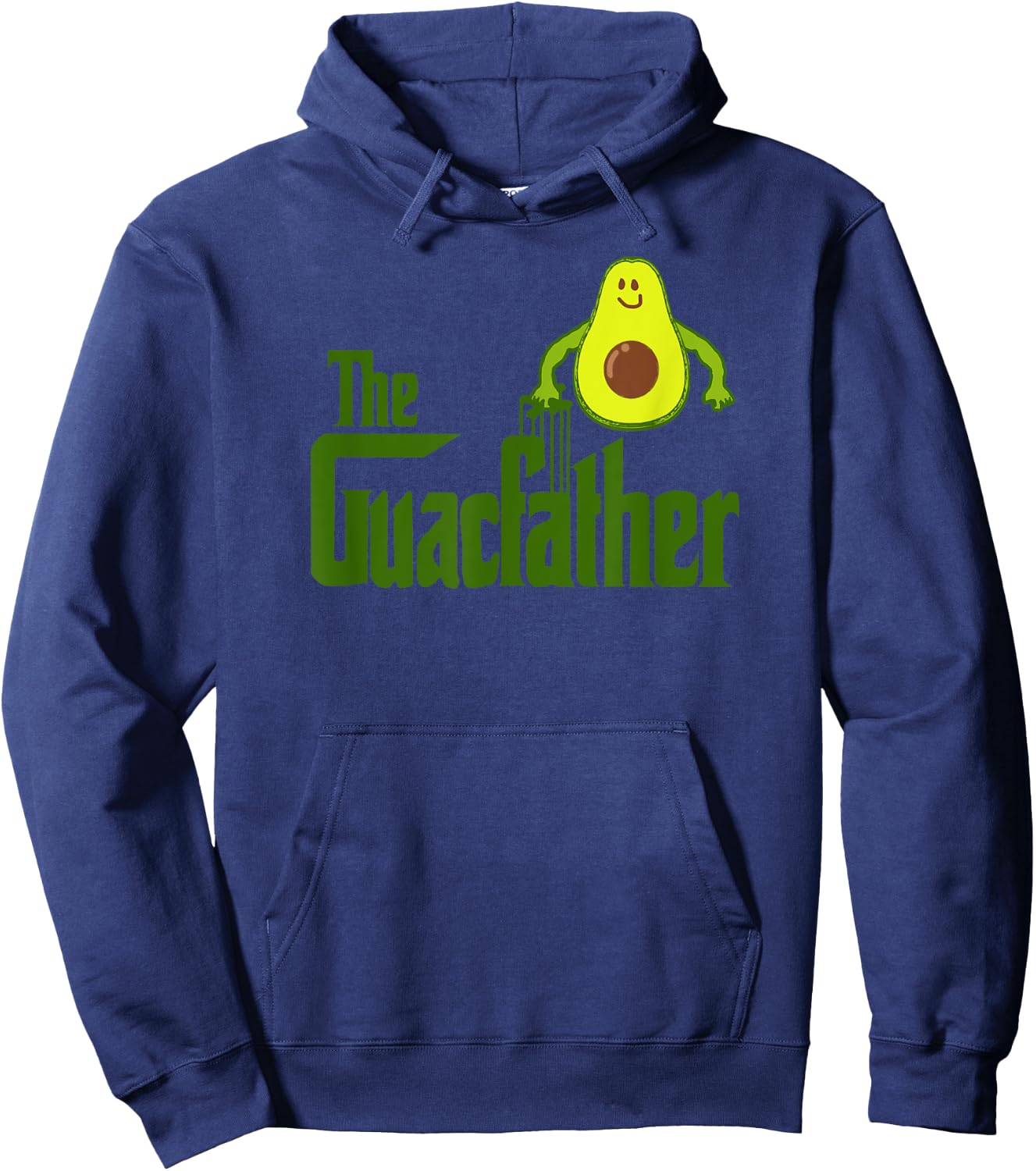 The Guac Father Funny Guacamole Avocado Hoodie - Hoodie | Navy