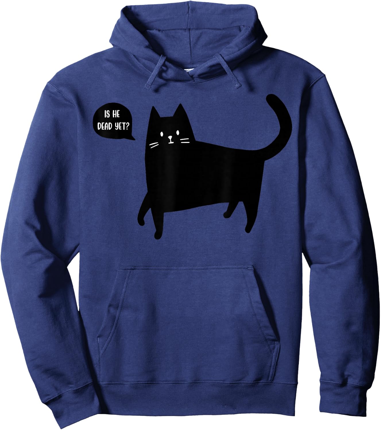 is He Vintage Dead Yet Dark Humor Retro Gifts Hoodie - Hoodie | Navy