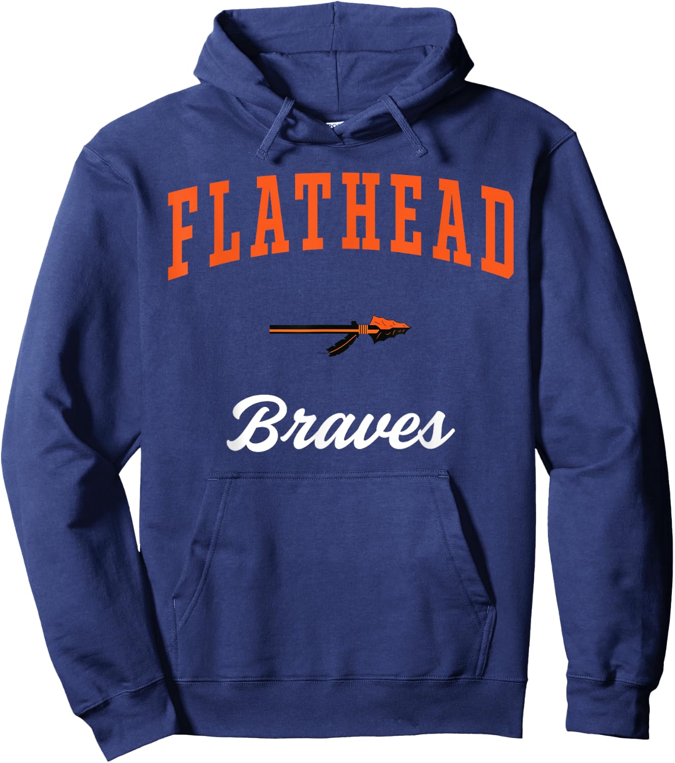Flathead High School Braves Hoodie - Hoodie | Navy