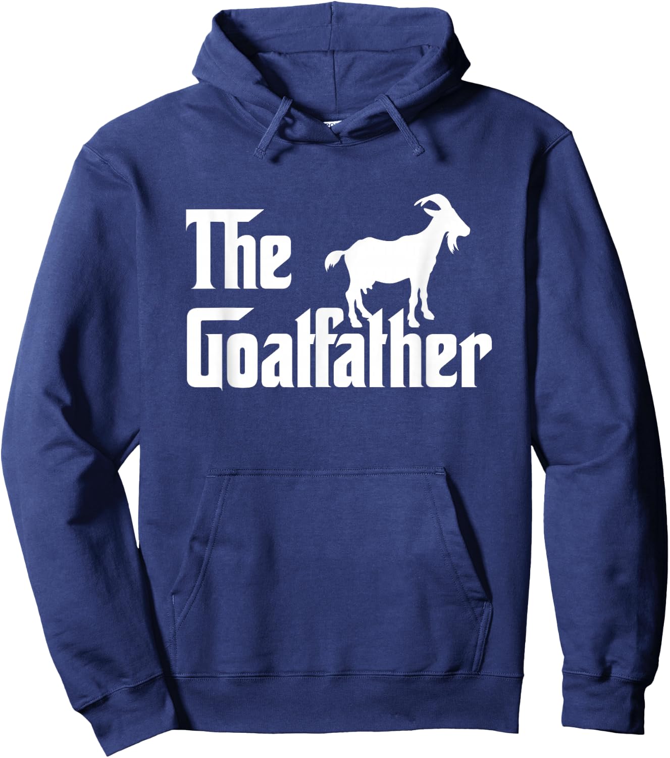 The Goatfather Funny Goat Father Lover Gift Hoodie - Hoodie | Navy