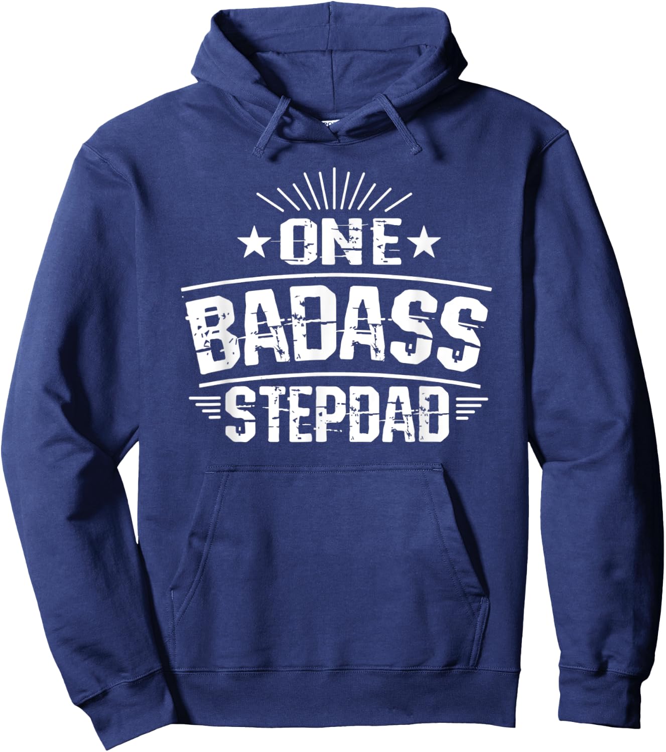 One Badass Stepdad Dad Hoodie - Hoodie | Navy