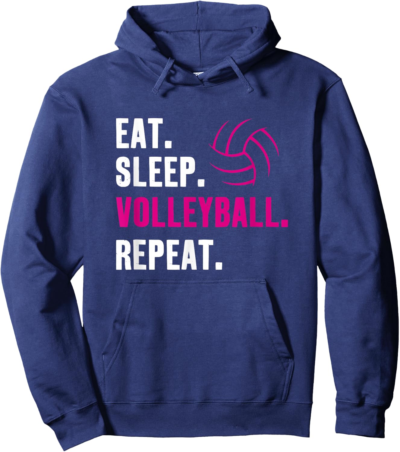 Eat Sleep Volleyball Repeat Hoodie - Hoodie | Navy