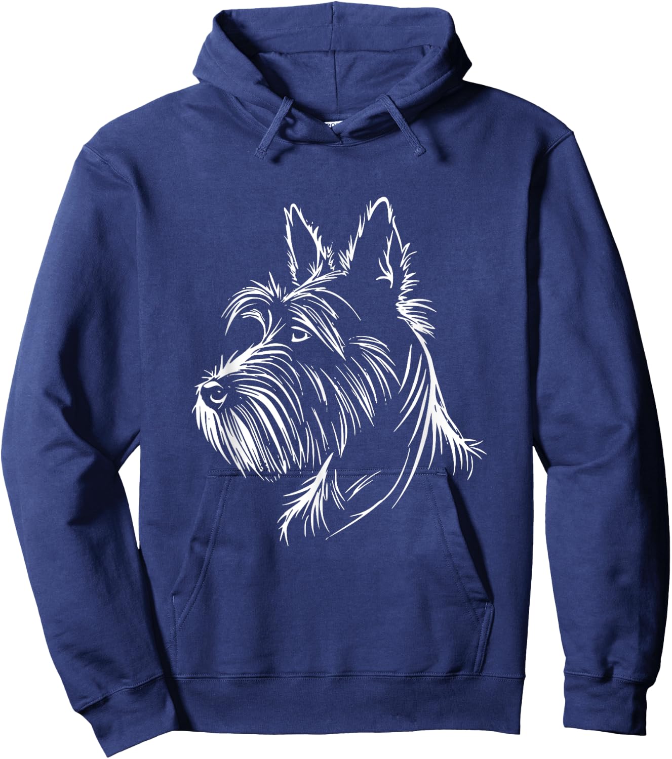 Scottish Terrier Dog Scottie Graphic Design Hoodie - Hoodie | Navy