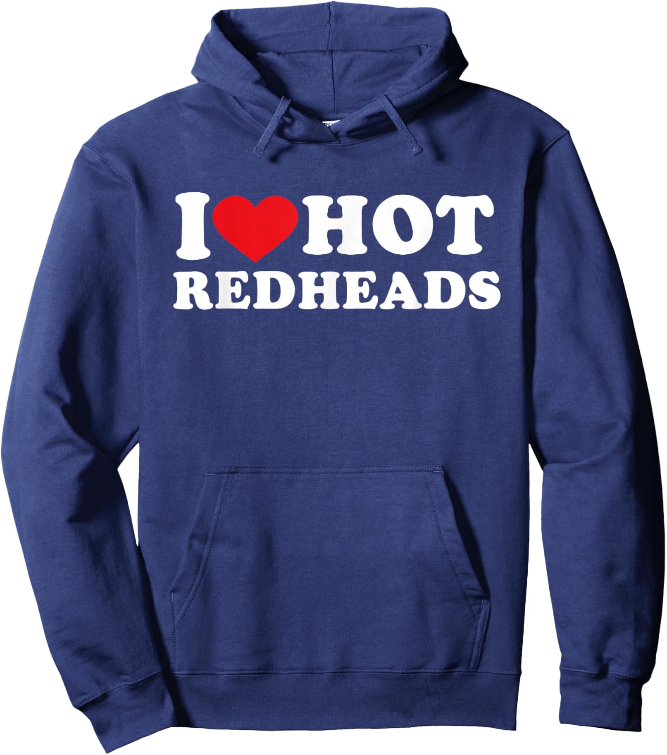 I Heart Hot Redheads Hoodie - Hoodie | Navy