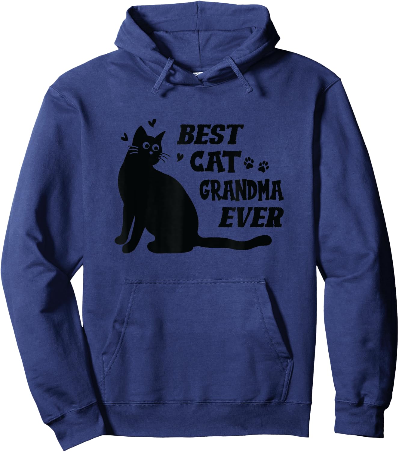 Best Cat Grandma Ever Grandmother and Cats Hoodie - Hoodie | Navy