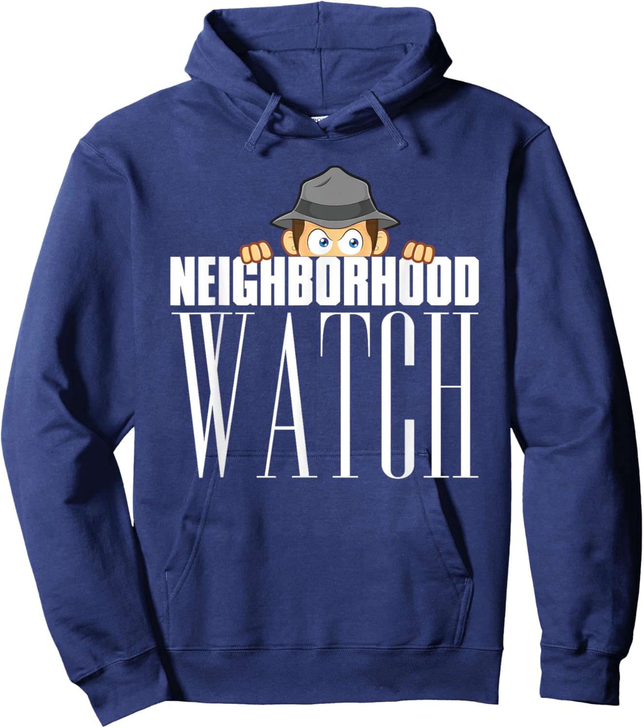 Neighborhood Watch Shirt Funny Old Man Hoodie - Hoodie | Navy