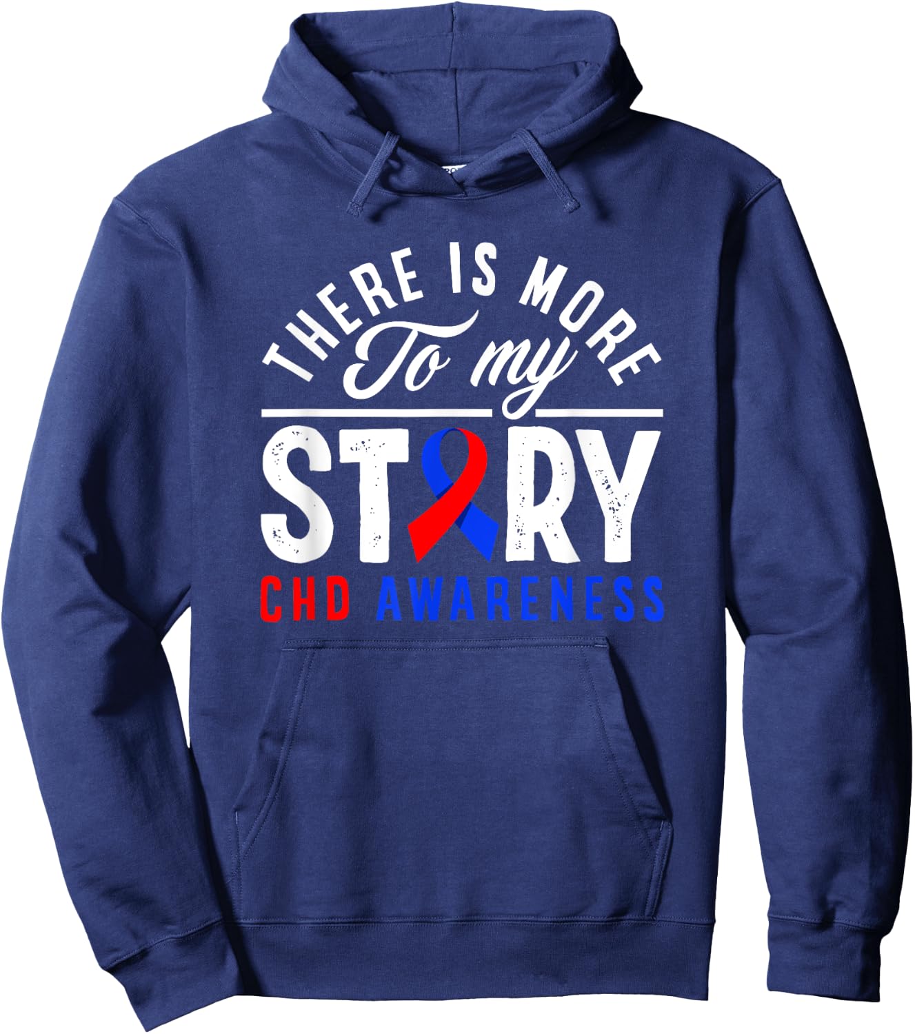Il y a plus à mon histoire CHD Awareness Hoodie - Hoodie | Navy