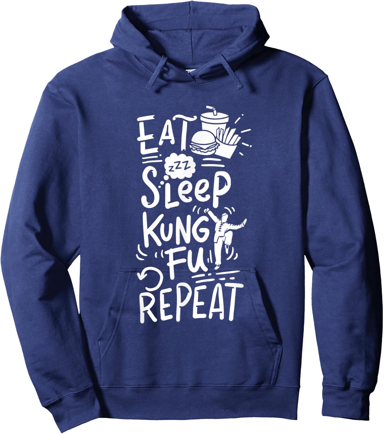 Kung fu t shirt, kung fu fighting gifts Hoodie - Hoodie | Navy