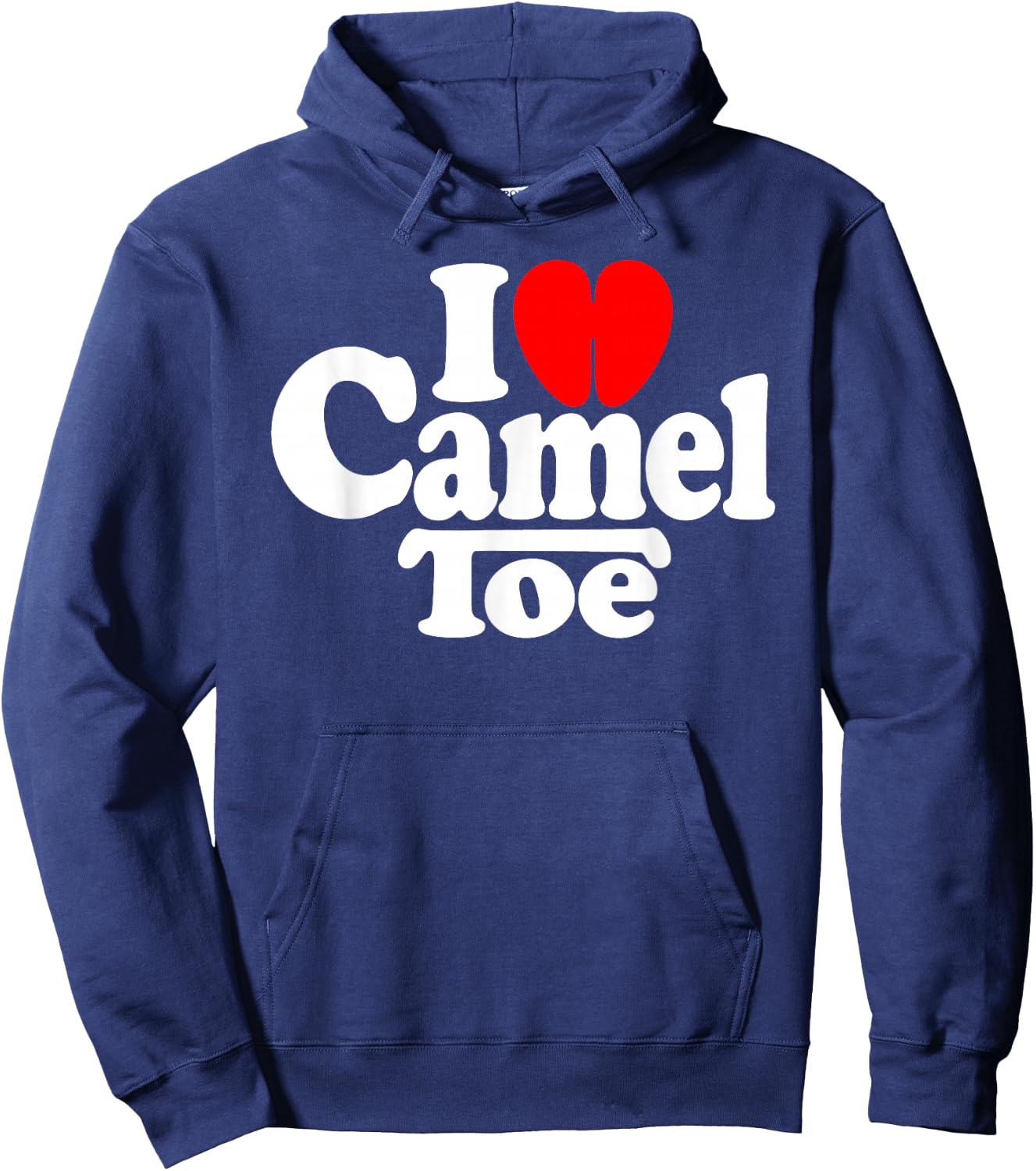 I Love Heart Camel Toe Hoodie - Hoodie | Navy