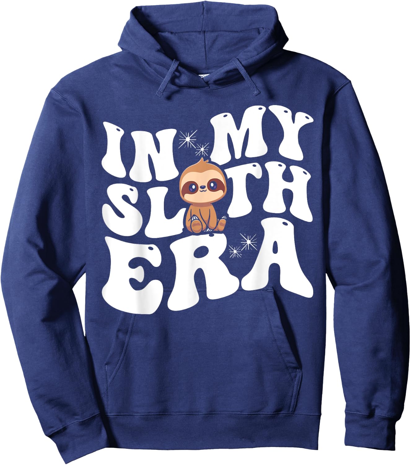 In My Sloth Era Sloth Hoodie - Hoodie | Navy