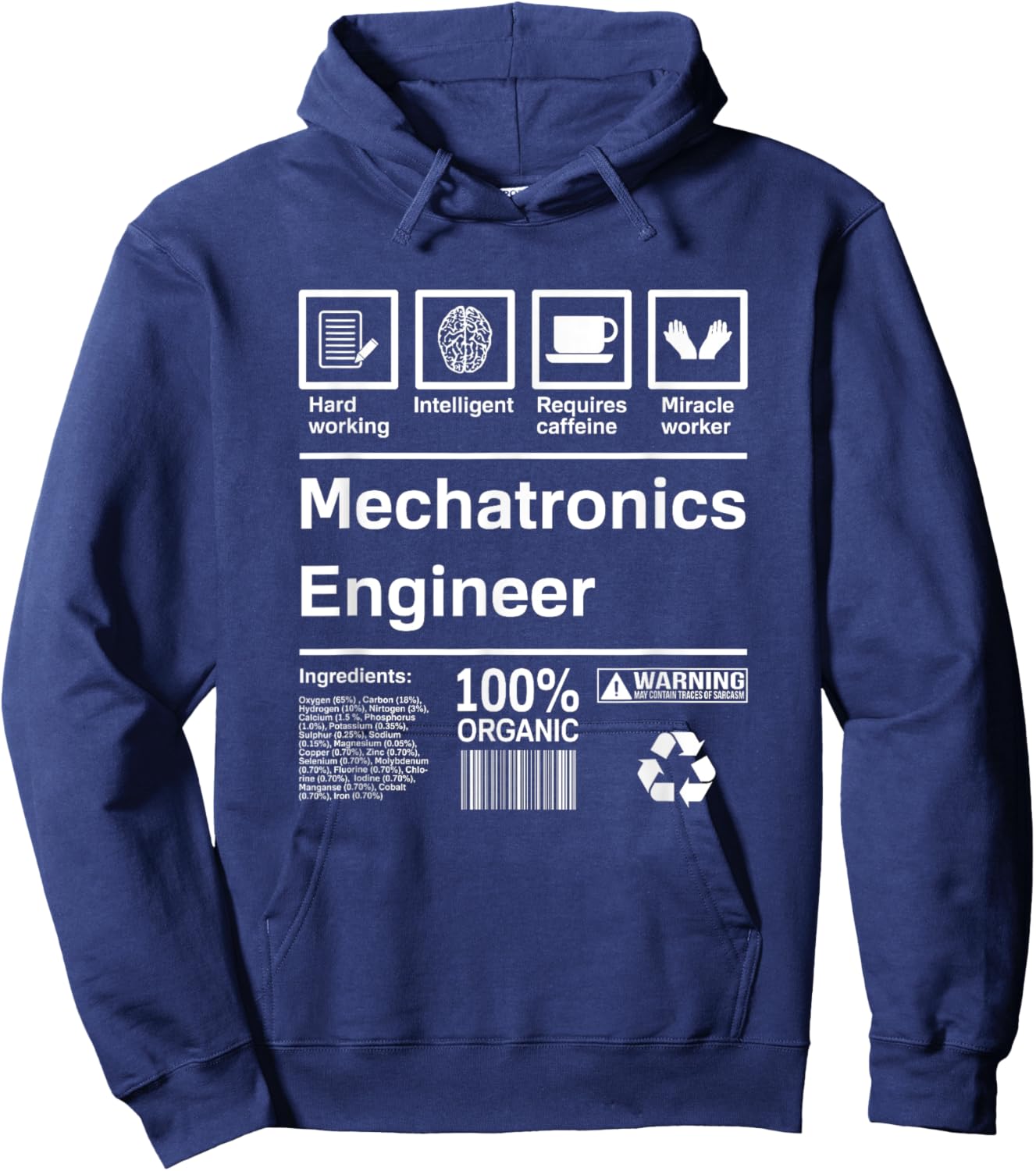 Mechatronics Engineer Gift Hoodie - Hoodie | Navy