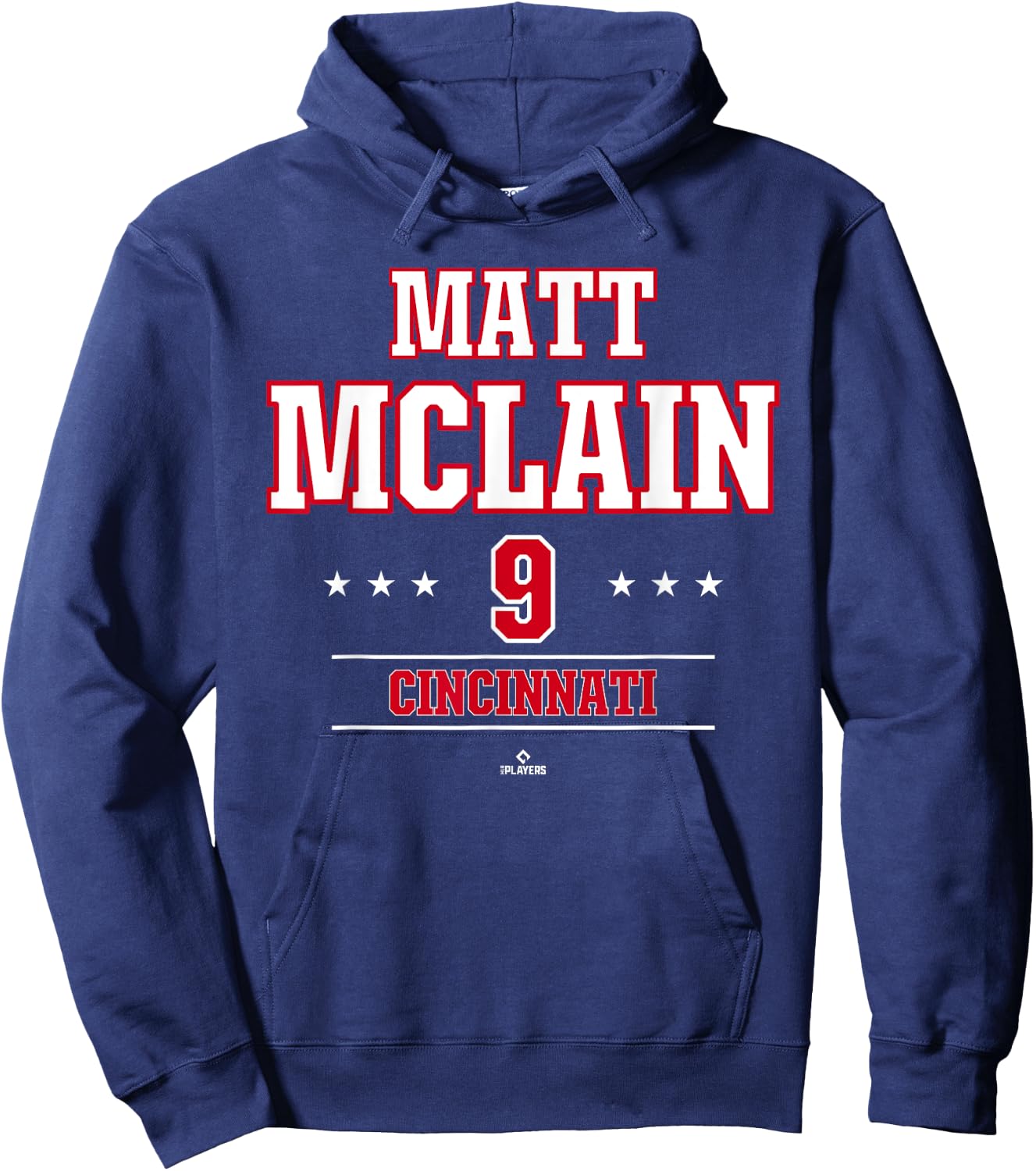 Baseball Star Matt McLain Cincinnati MLBPA Hoodie - Hoodie | Navy