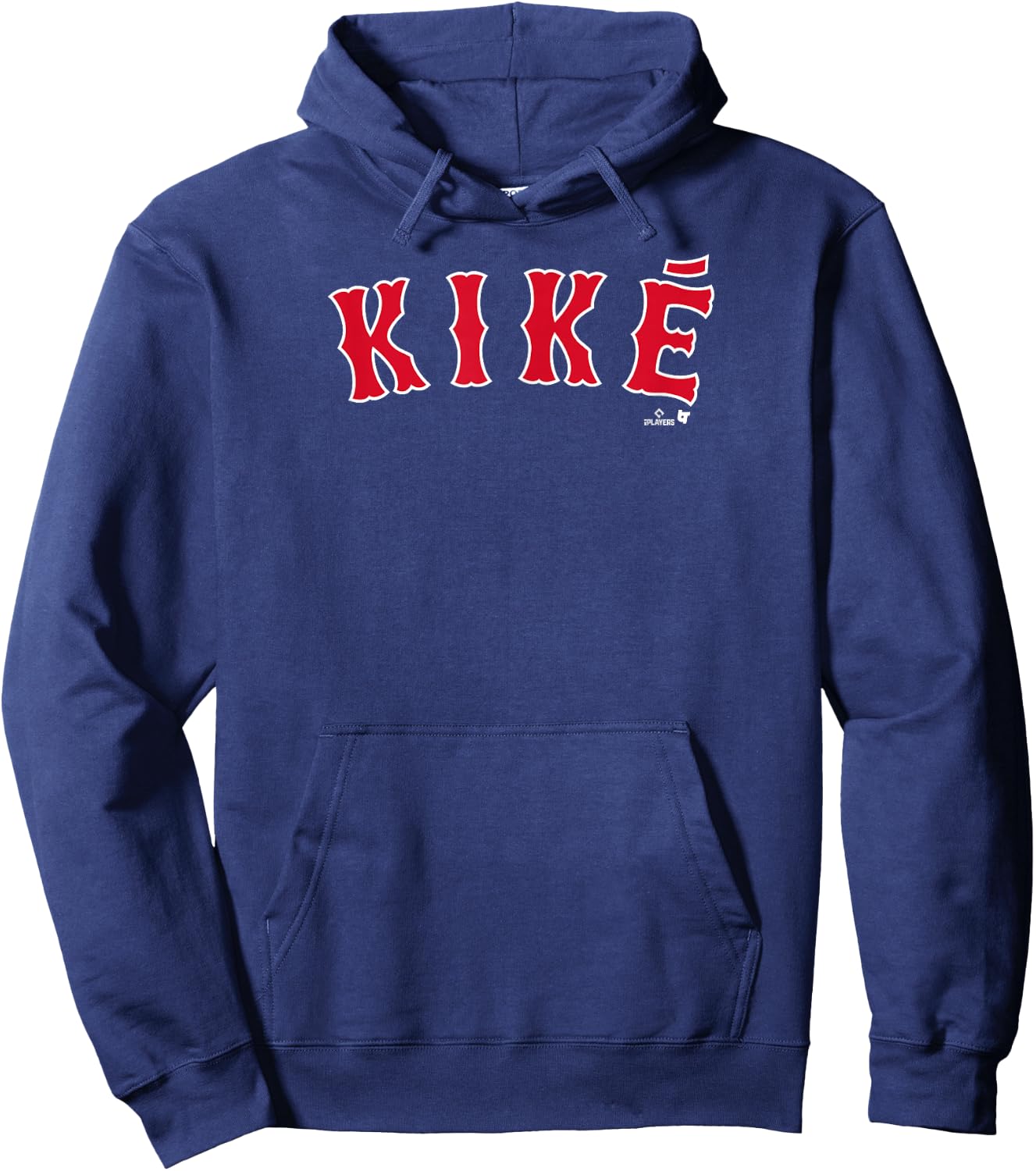 Kike Hernandez: Boston Text - Boston Baseball Hoodie - Hoodie | Navy