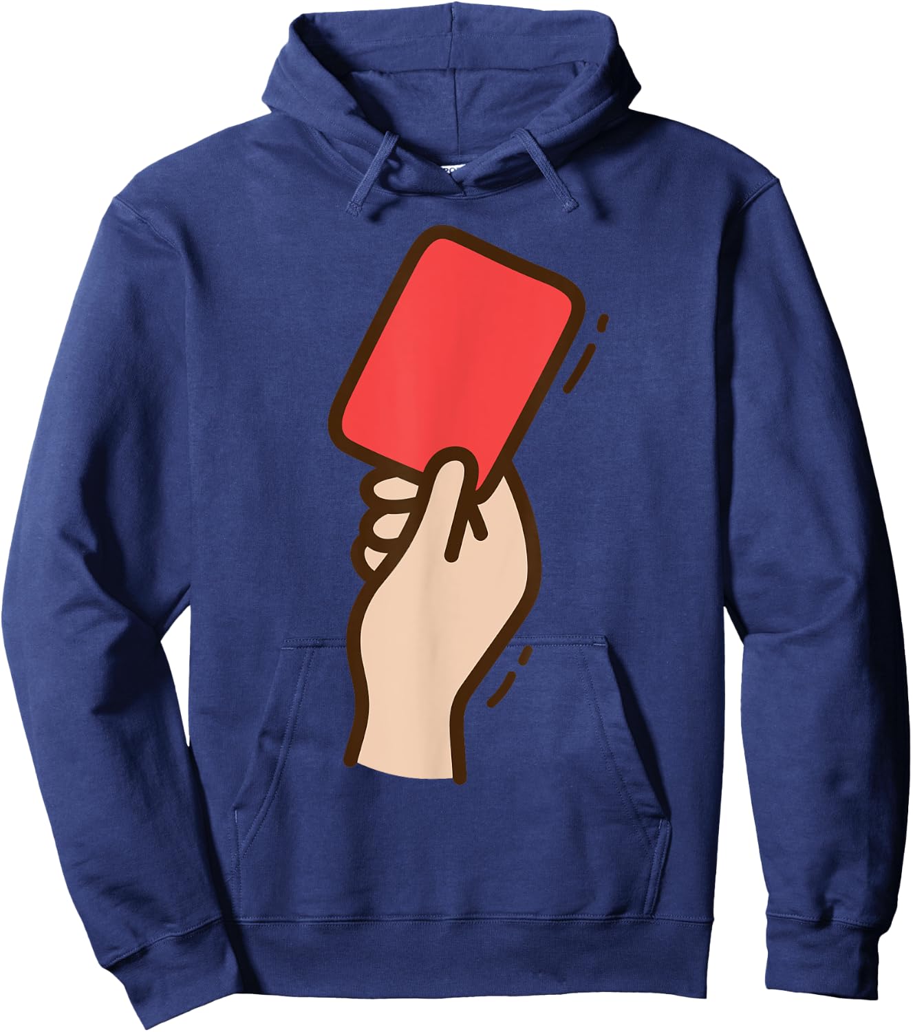 Funny Soccer Red Card Hoodie - Hoodie | Navy