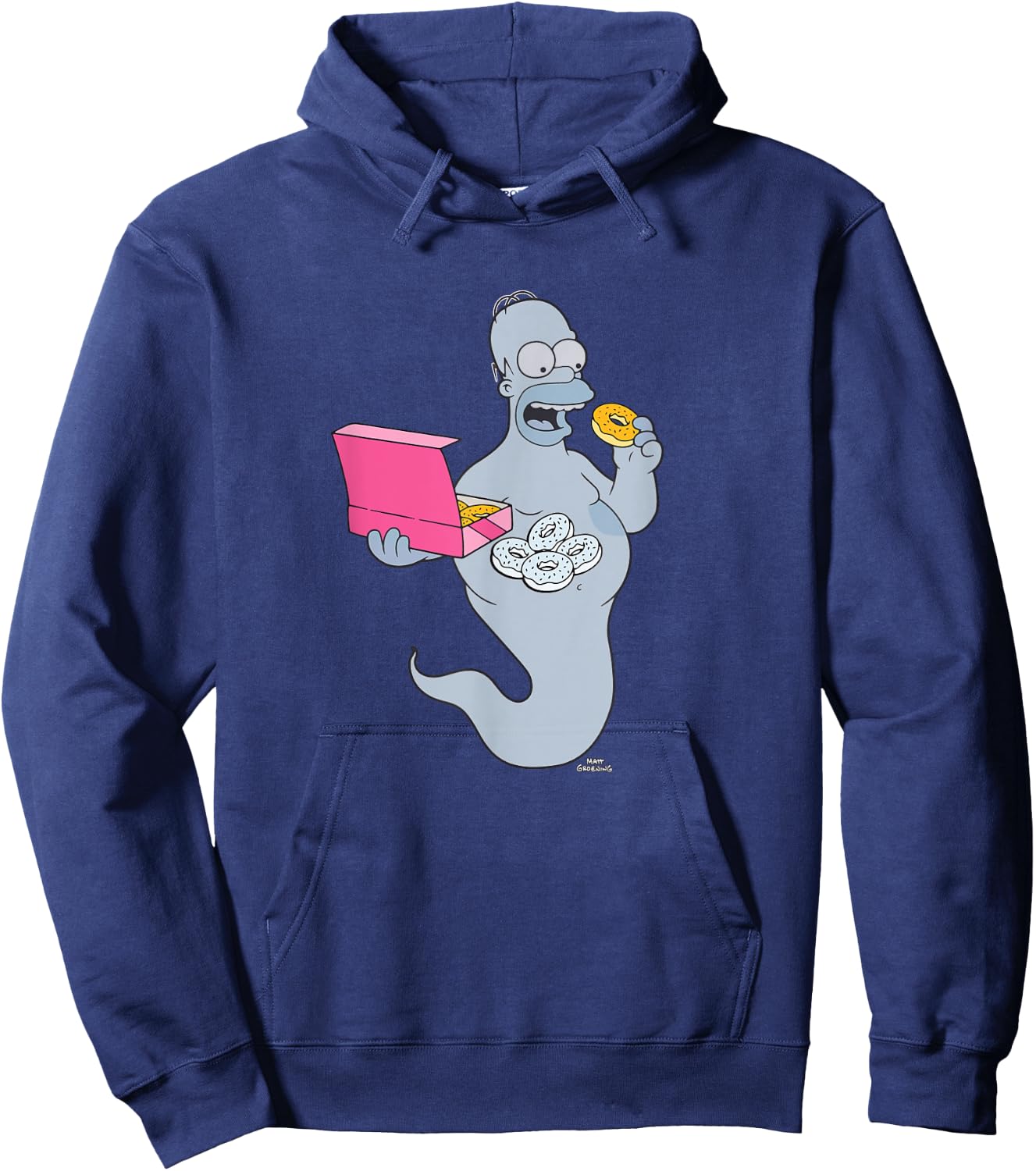 The Simpsons Homer Simson Ghost Donuts Hoodie - Hoodie | Navy