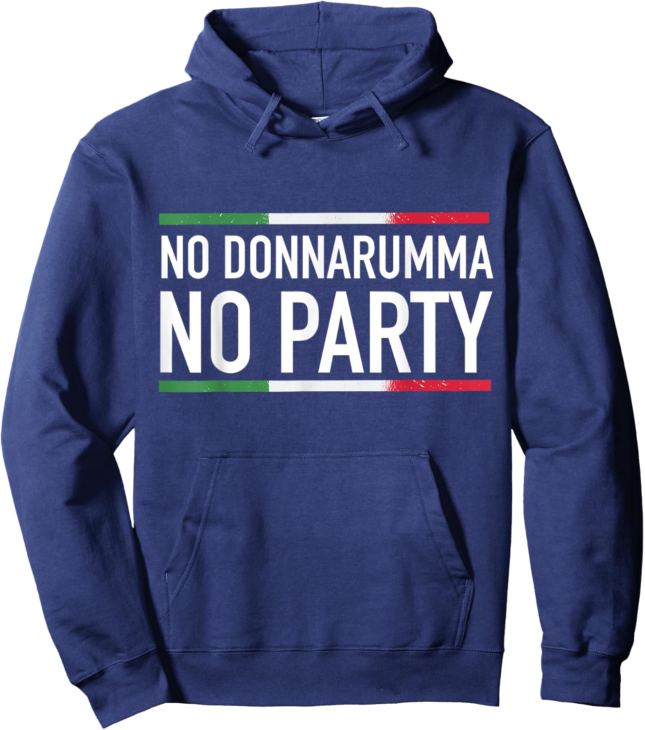 No Donnarumma No Party Italy 2021 Jersey Design Hoodie - Hoodie | Navy