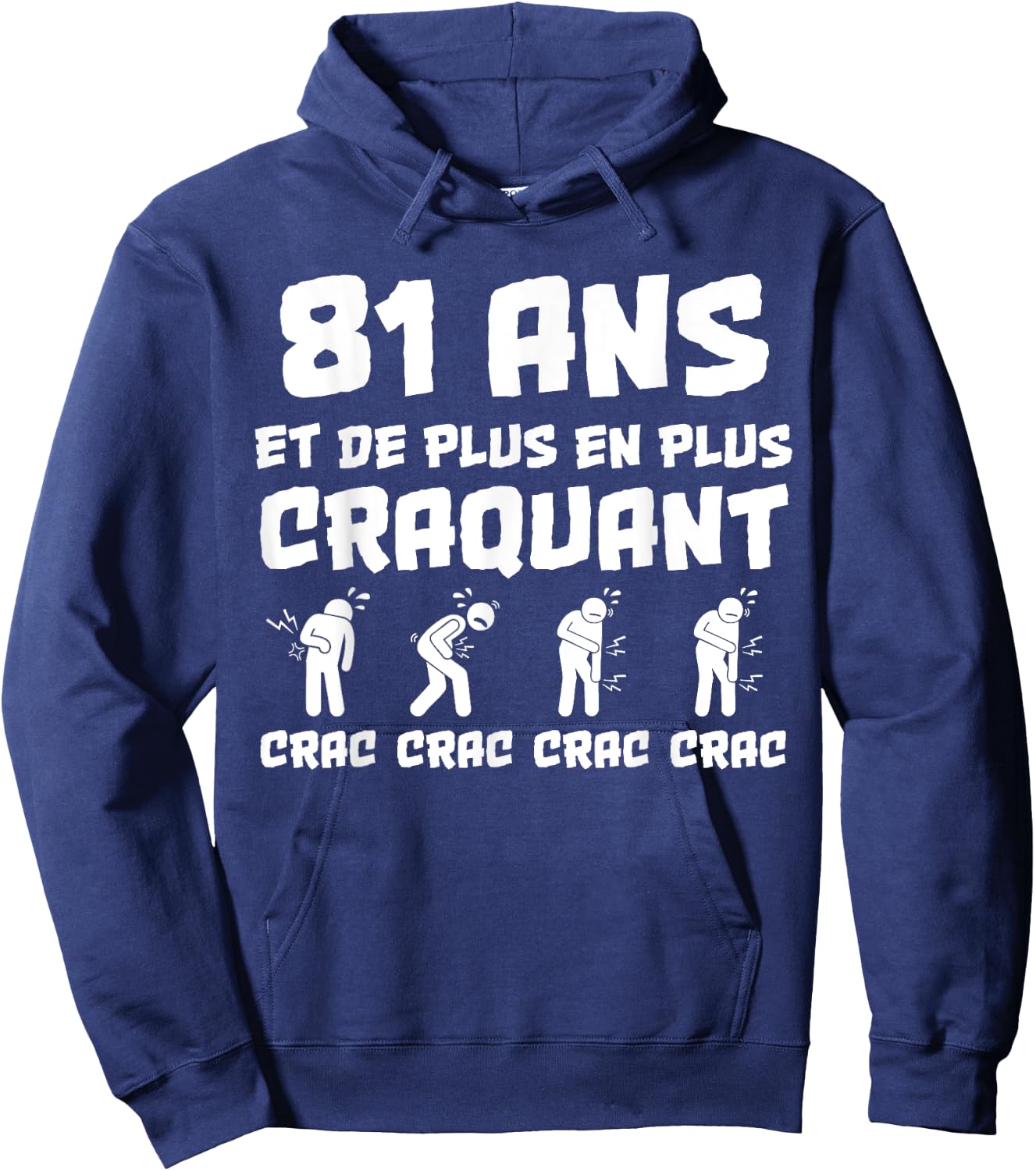 Birthday Gift Man 81 Years Funny Hoodie - Hoodie | Navy