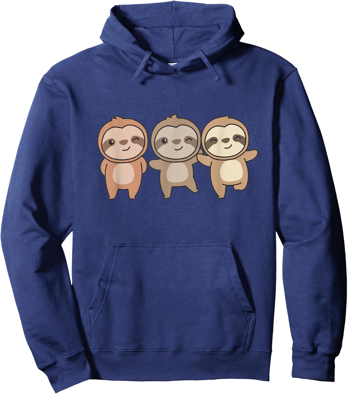 Sloth Cute Animals For Kids Manga Sloths Hoodie - Hoodie | Navy