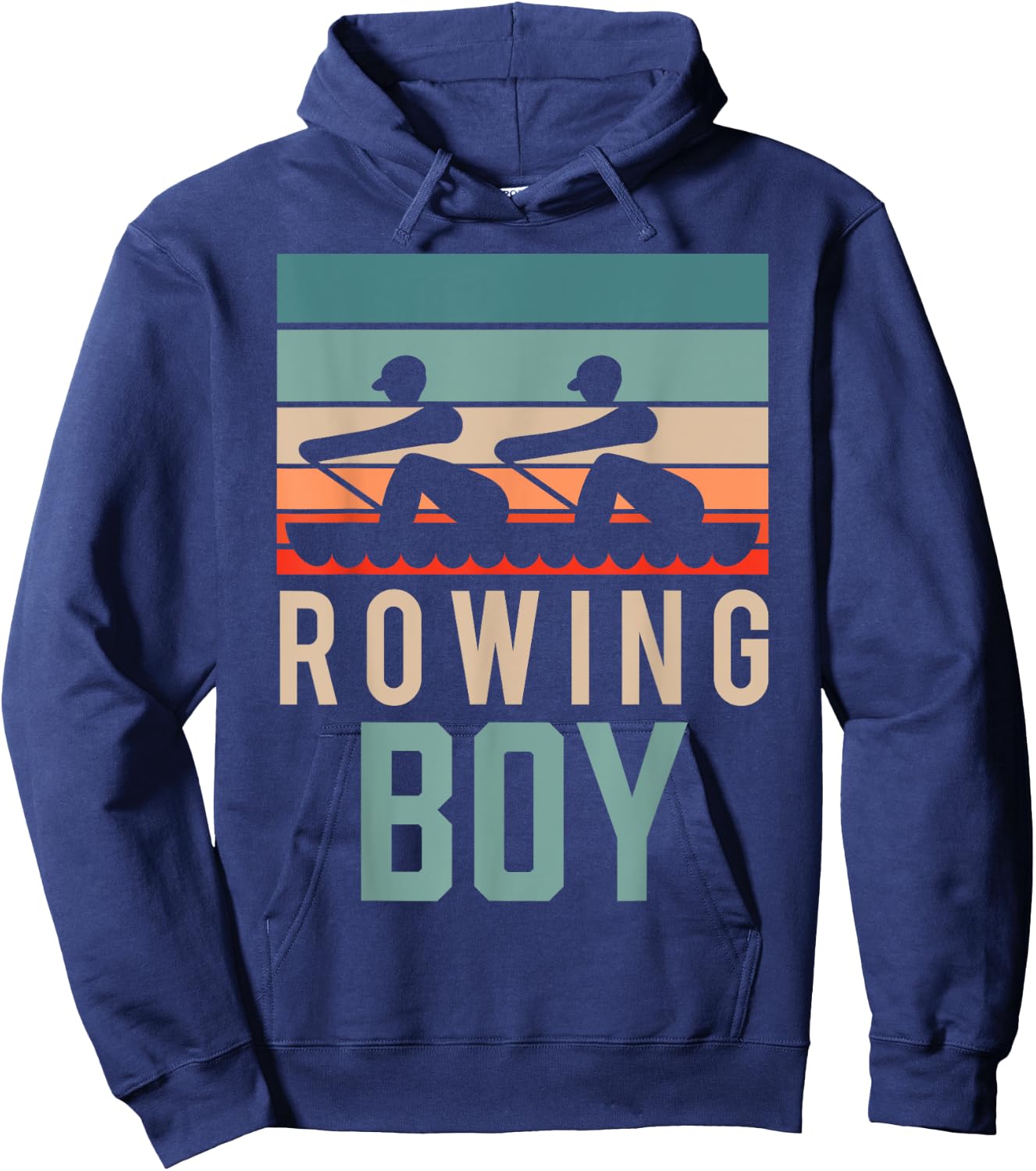 Rowing Boy Hobby Rower Rowers Row Hoodie - Hoodie | Navy