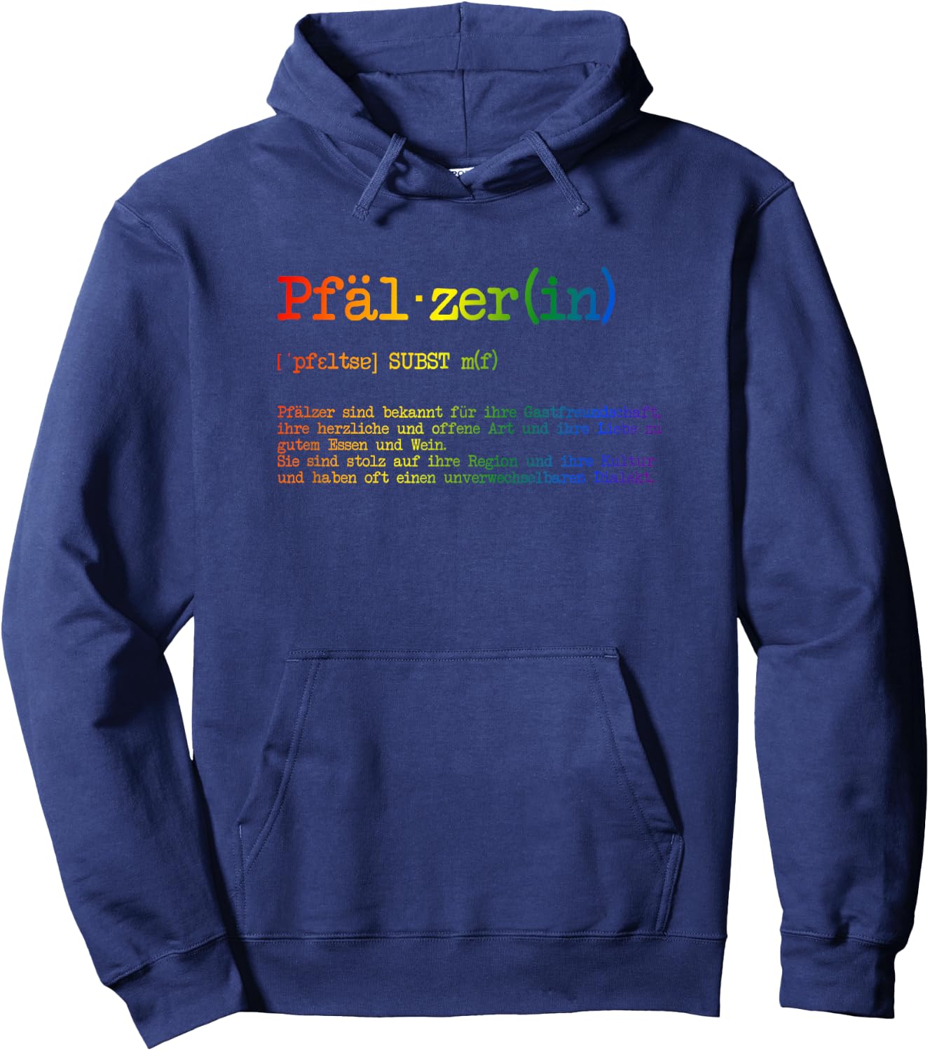 Pfälzer und Pfälzerin Wörterbuch Definition Hoodie - Hoodie | Navy