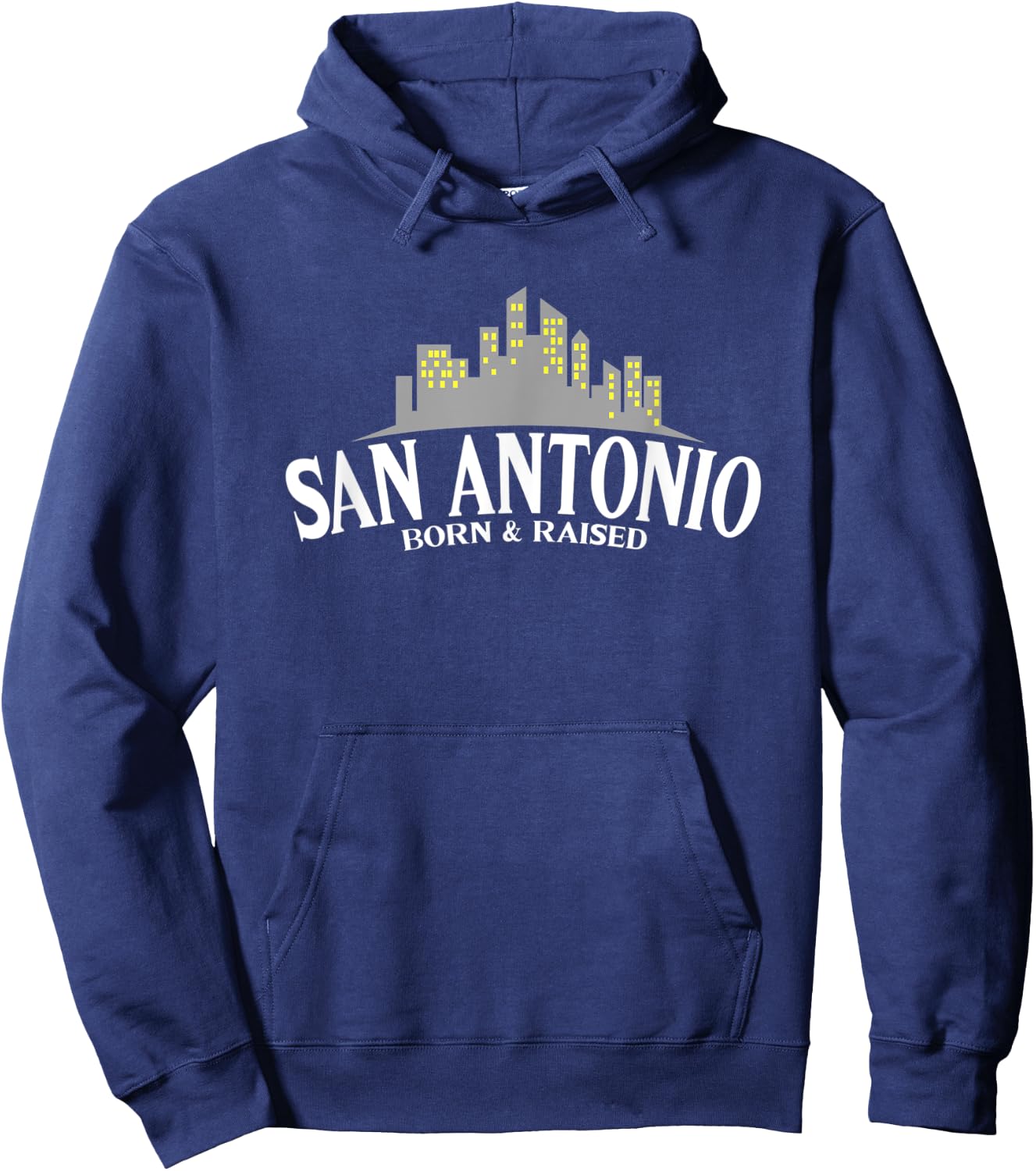 San Antonio Born & Raised - USA - Texas Hoodie - Hoodie | Navy