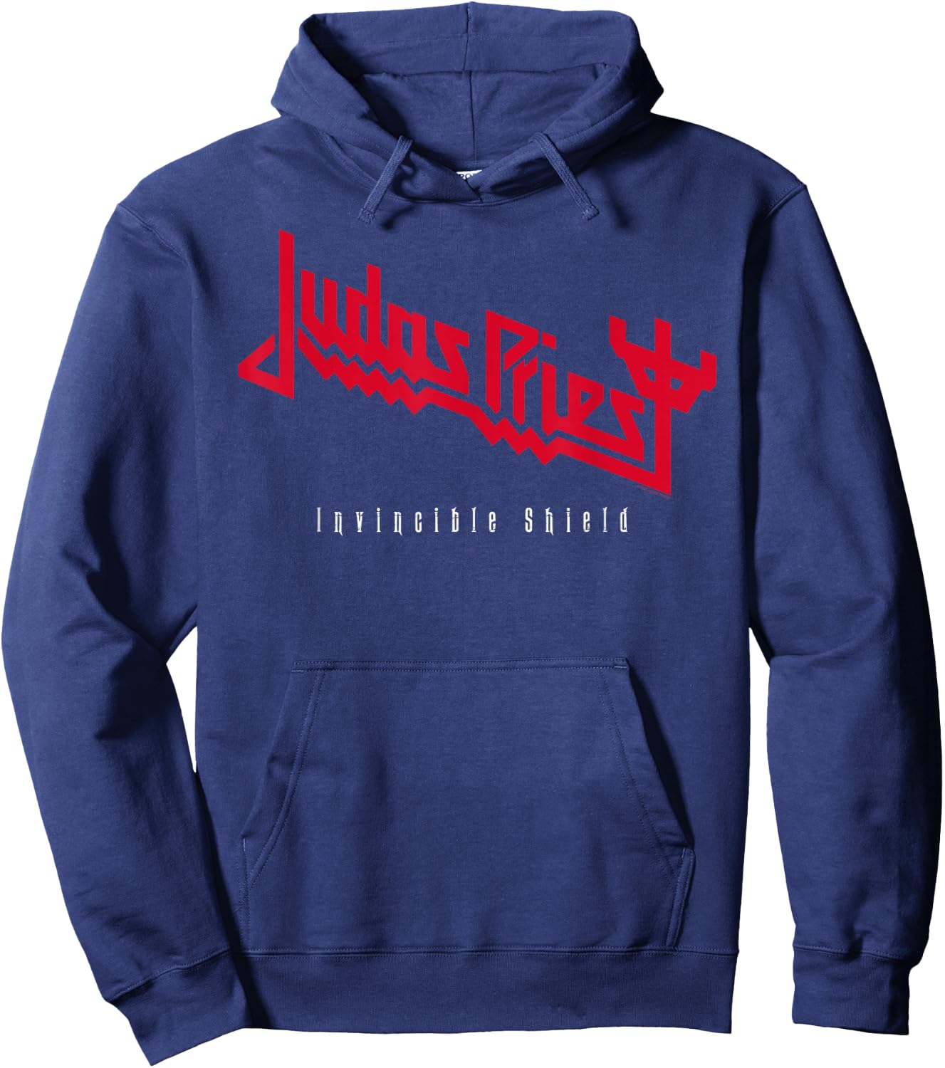 Judas Priest Invincible Shield Red , black Hoodie - Hoodie | Navy