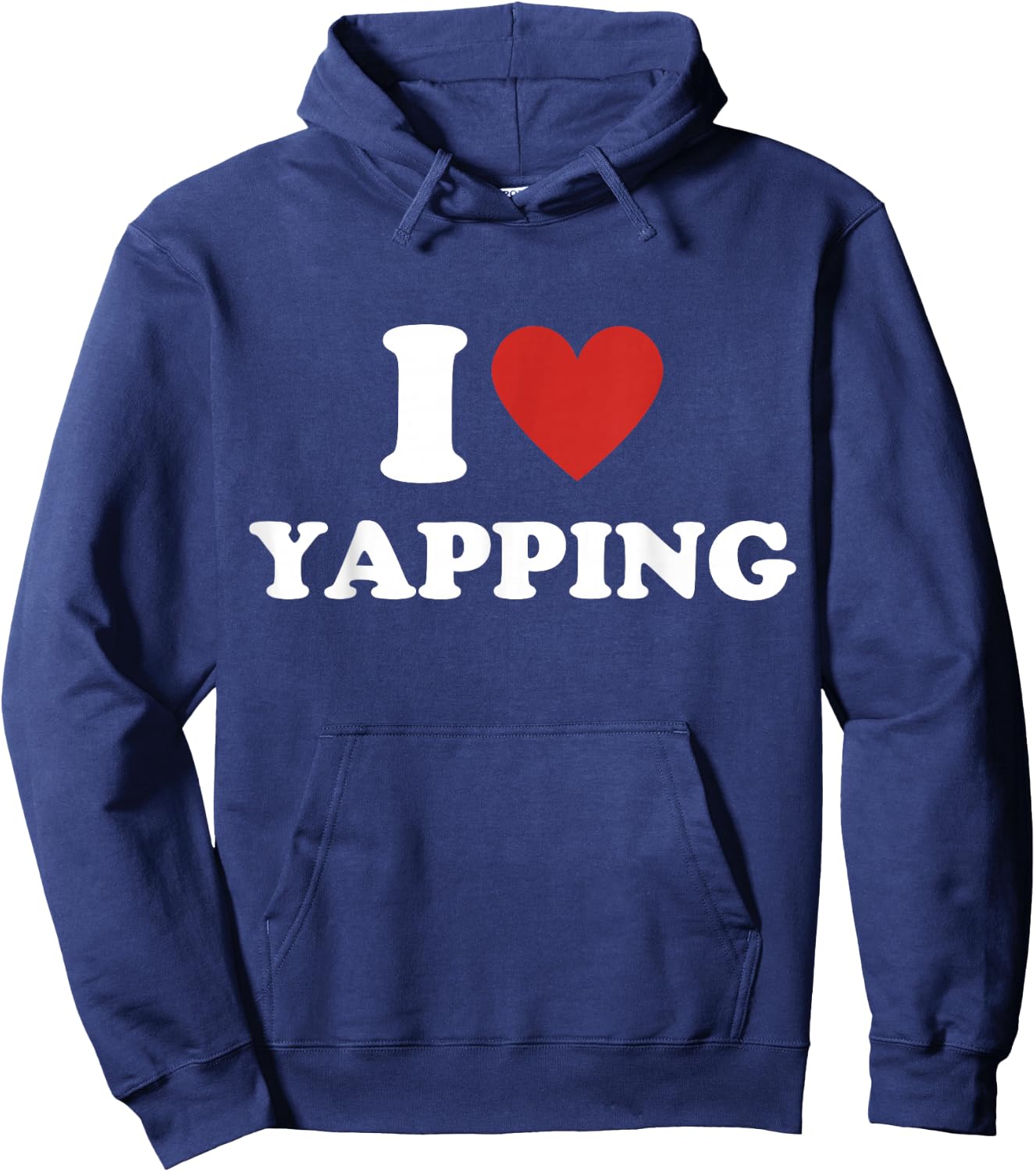 I Heart Yapping I Love Yapping Hoodie - Hoodie | Navy
