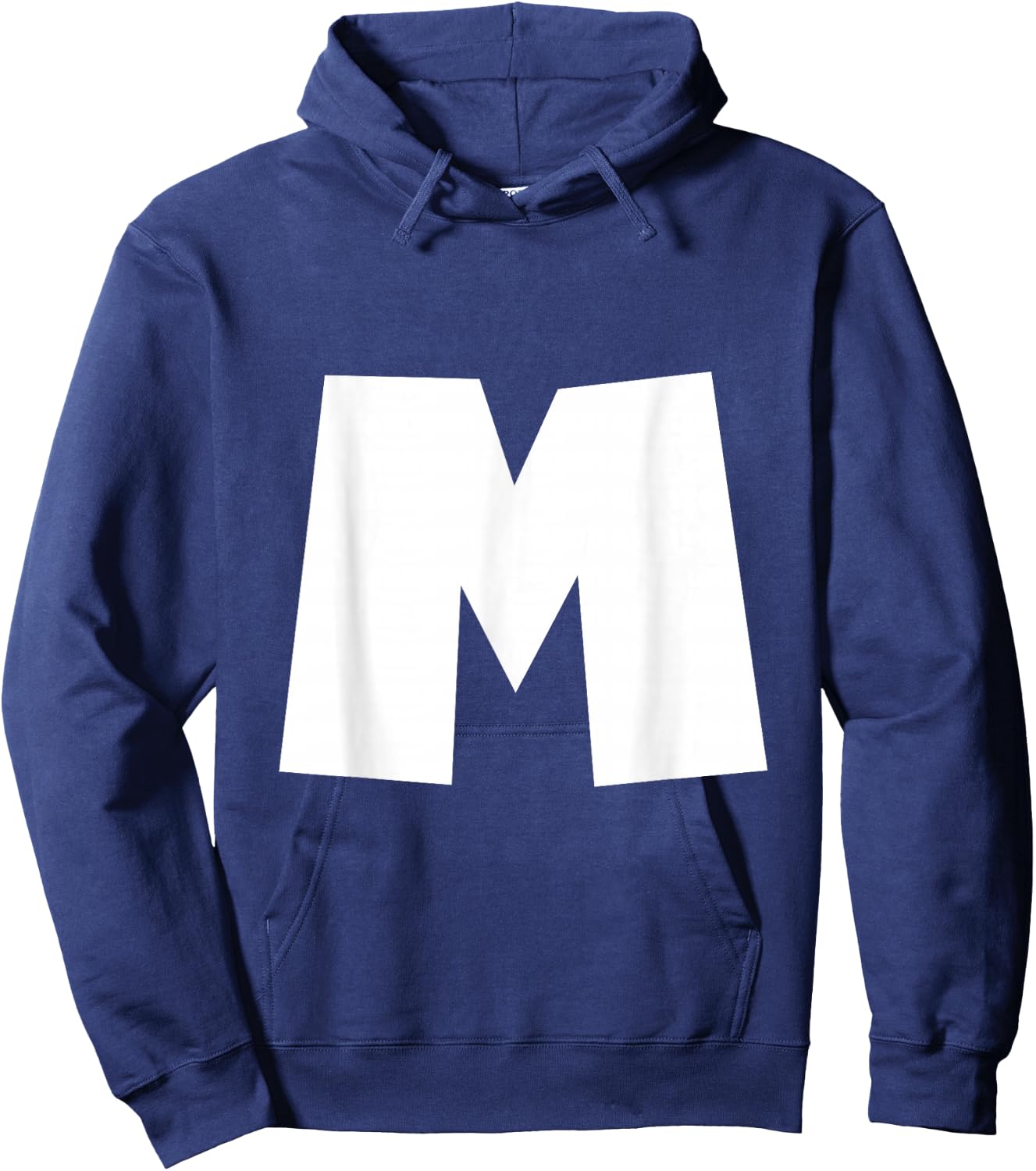 Alphabet Letter M - Upper Case M Hoodie - Hoodie | Navy