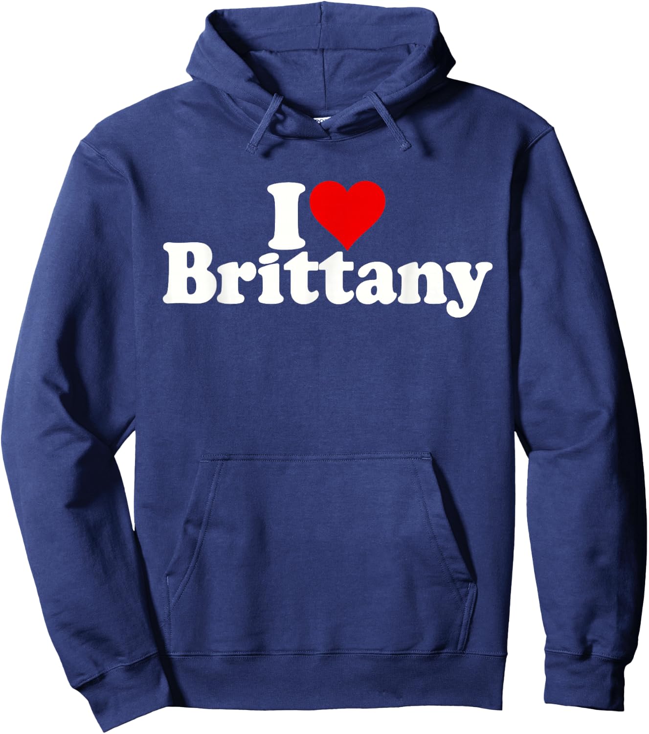 I Love Heart Brittany Hoodie - Hoodie | Navy