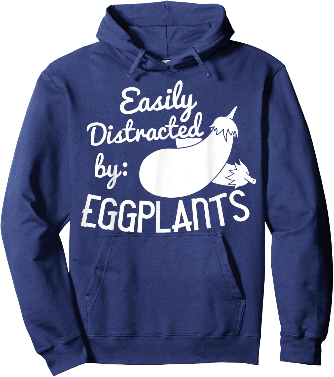 Eggplant Gift Funny Indian Parmesan Hoodie - Hoodie | Navy