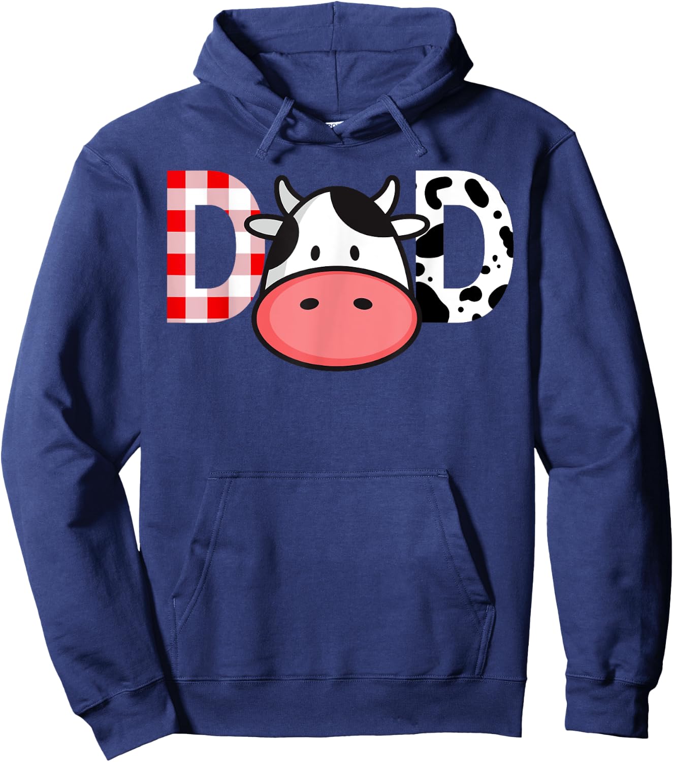 Cow Mom or Dad Birthday Farm Birthday Party Hoodie - Hoodie | Navy