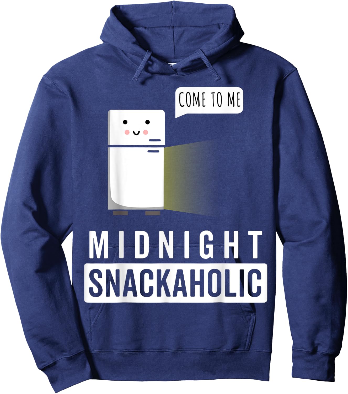 Midnight Snackaholic | Midnight Snack funny men Hoodie - Hoodie | Navy