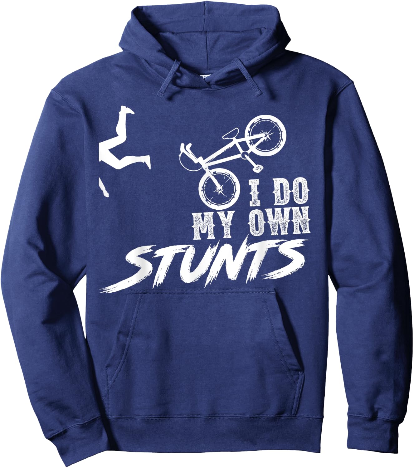I do my own stunts - BMX Funny Hoodie - Hoodie | Navy