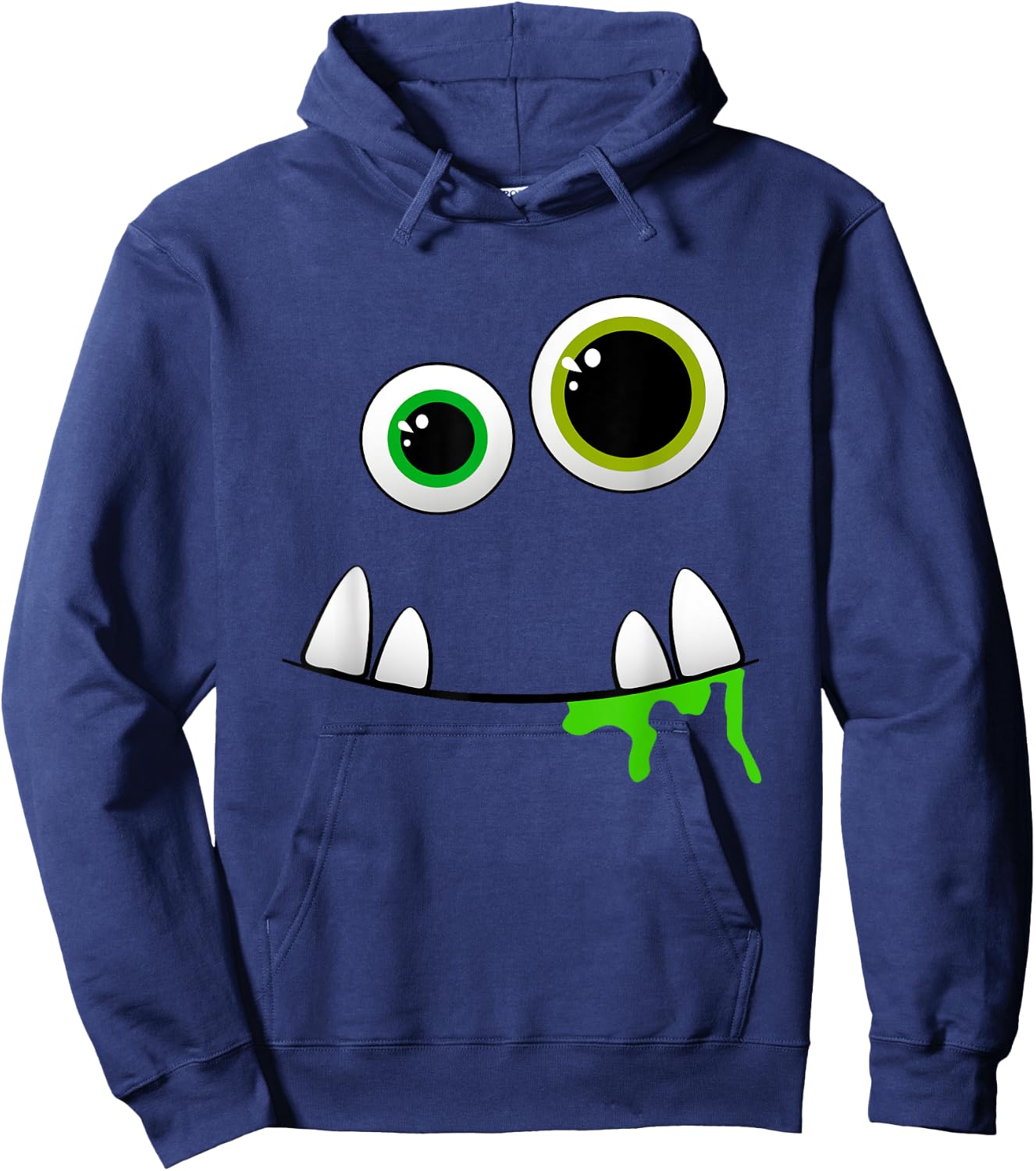 Cute Monster Face Halloween Group Costume Gift Hoodie - Hoodie | Navy