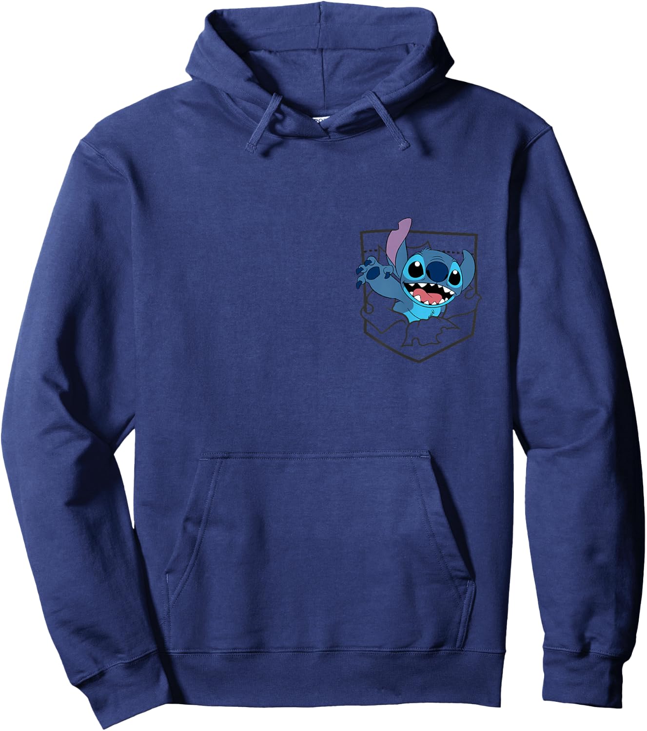 Disney Lilo & Stitch Small Pocket Breakout 626 Hoodie - Hoodie | Navy