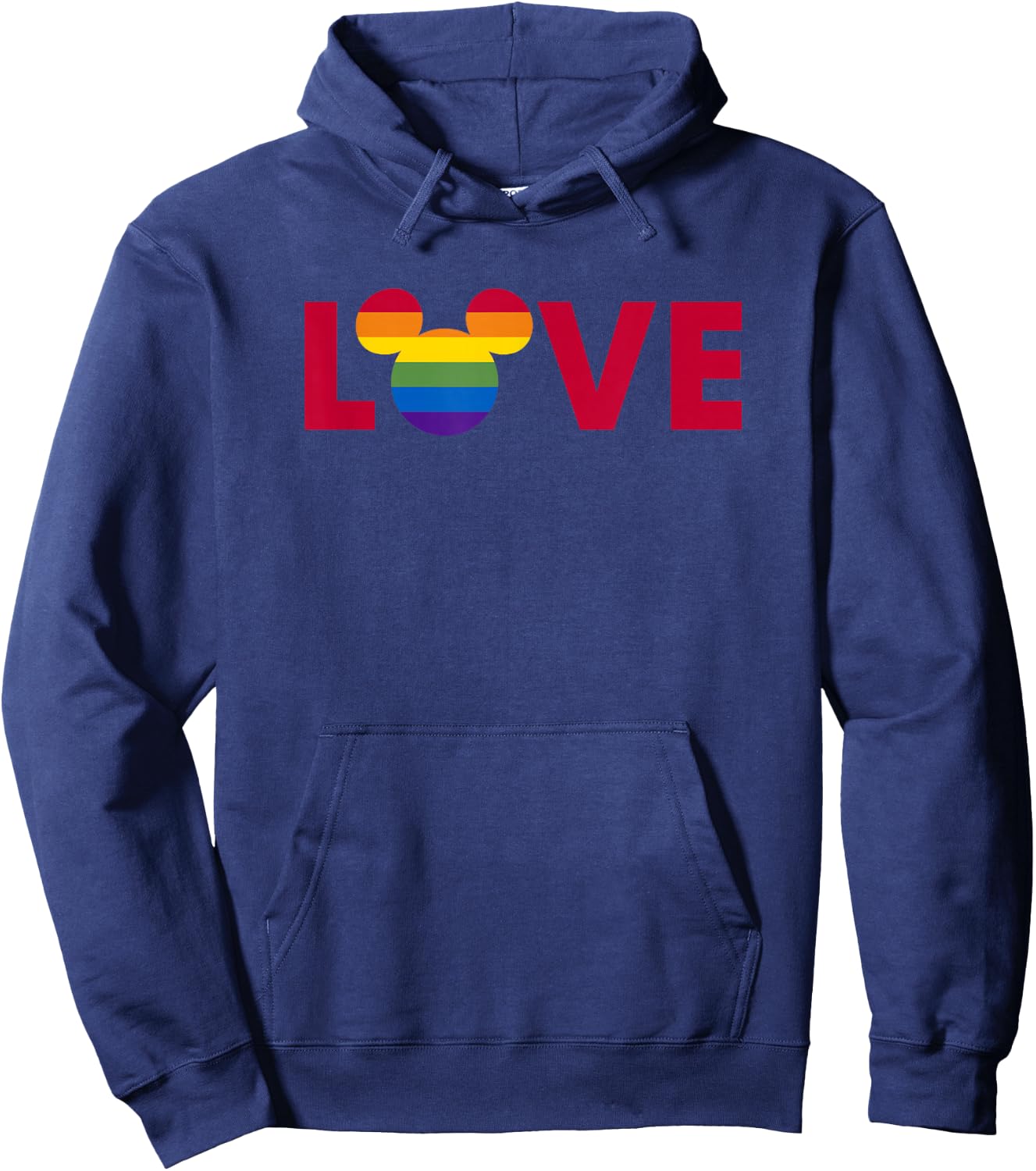 Disney Mickey and Friends Love Rainbow Fill Hoodie - Hoodie | Navy
