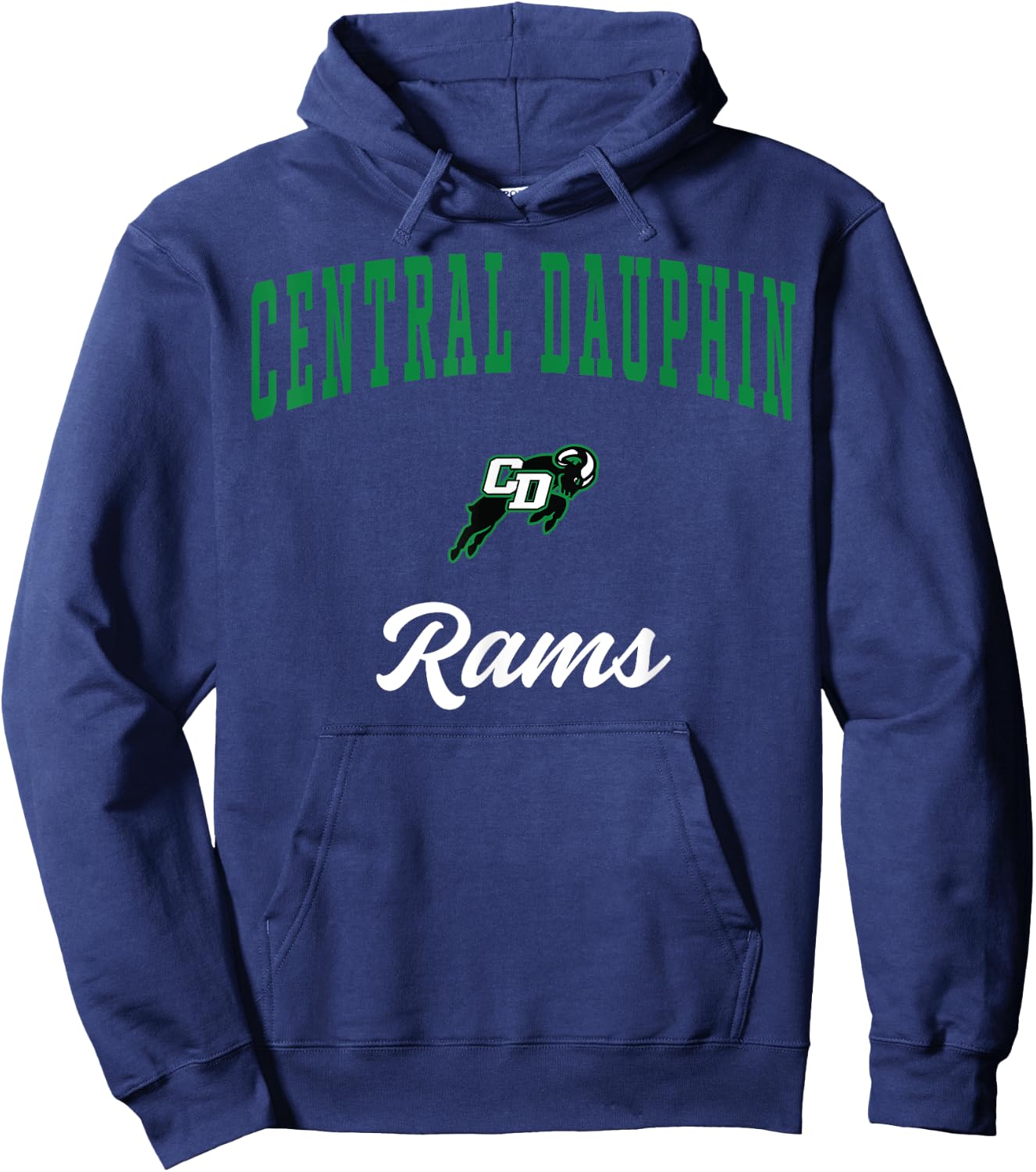 Central Dauphin High School Rams Hoodie - Hoodie | Navy
