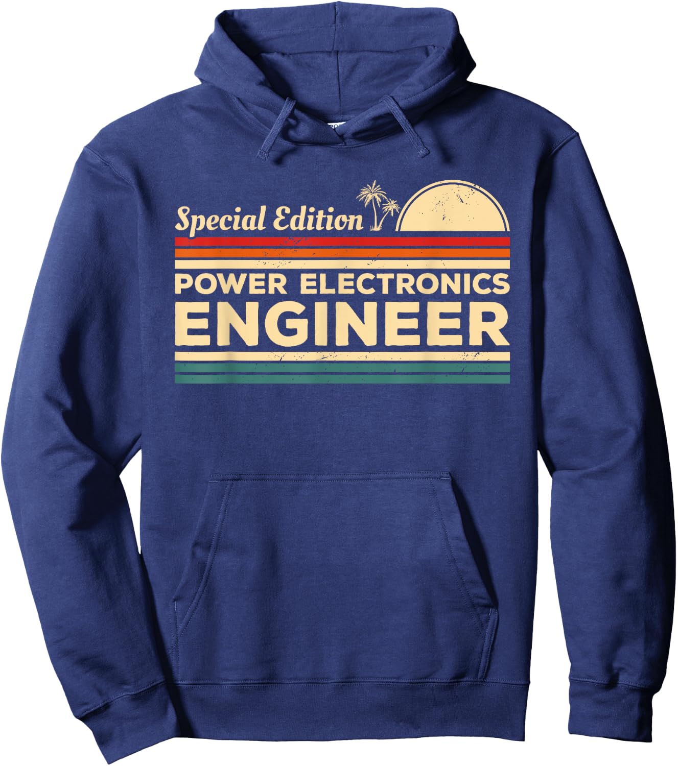 Vintage Power Electronics Engineer Engineering Hoodie - Hoodie | Navy