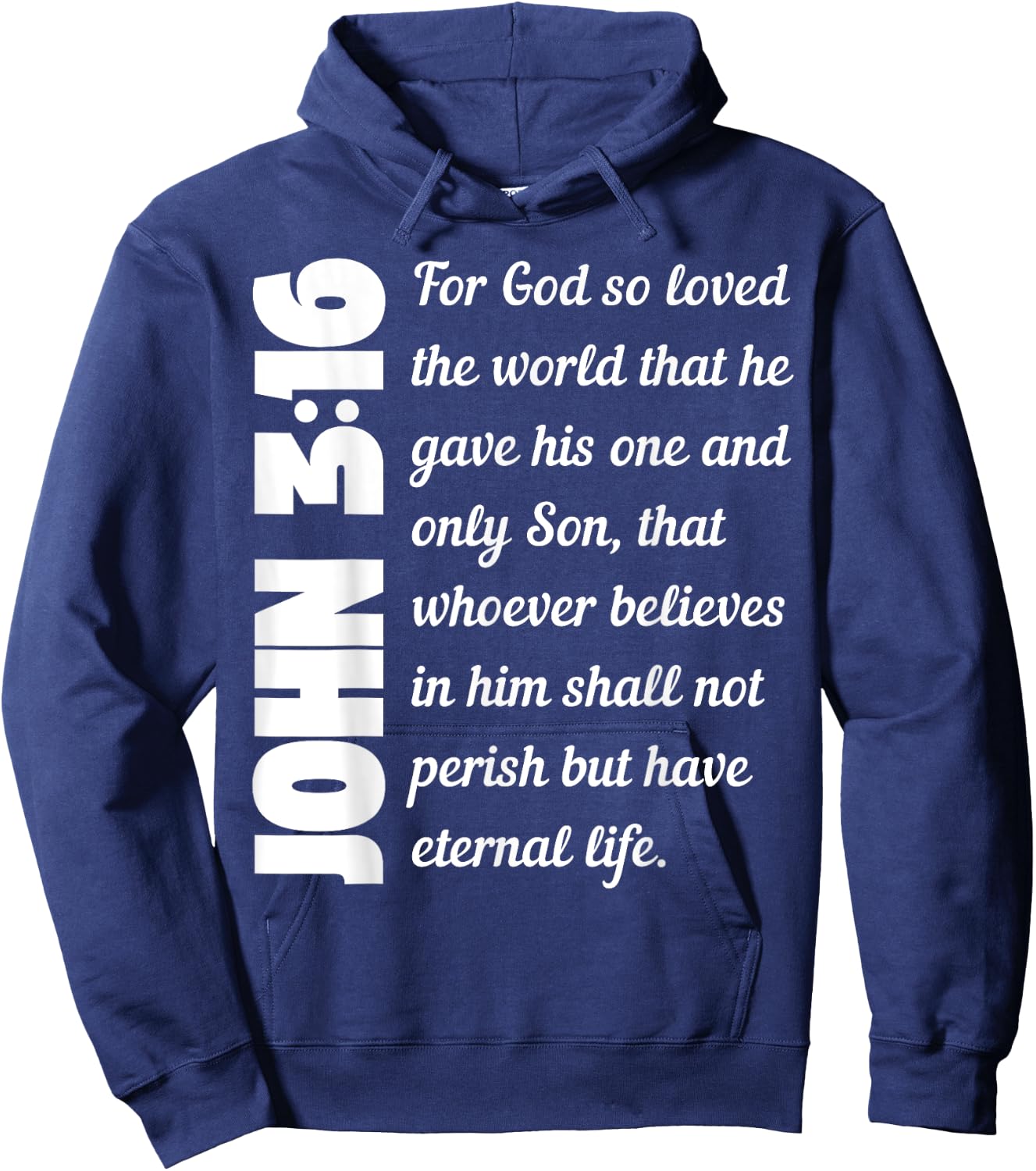 For God so loved the world John 3:16 Hoodie - Hoodie | Navy