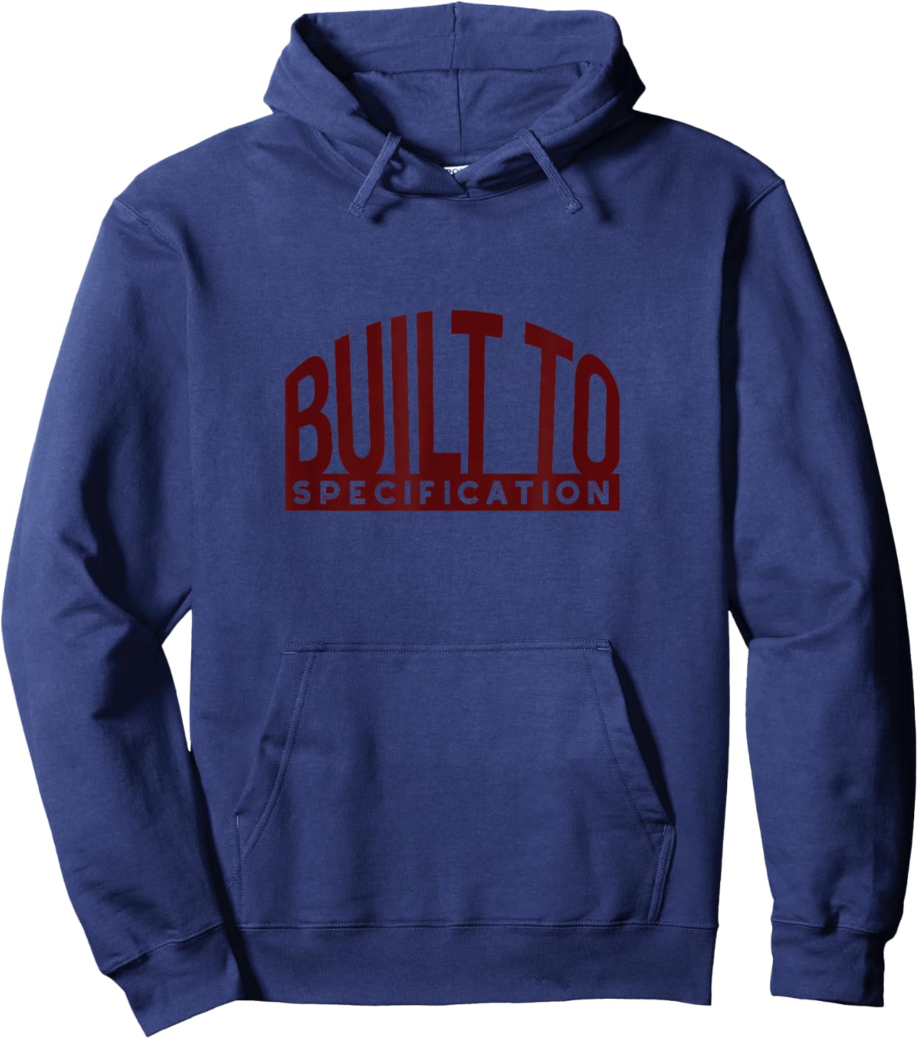 Funny Engineer Pun Built to Specification Hoodie - Hoodie | Navy