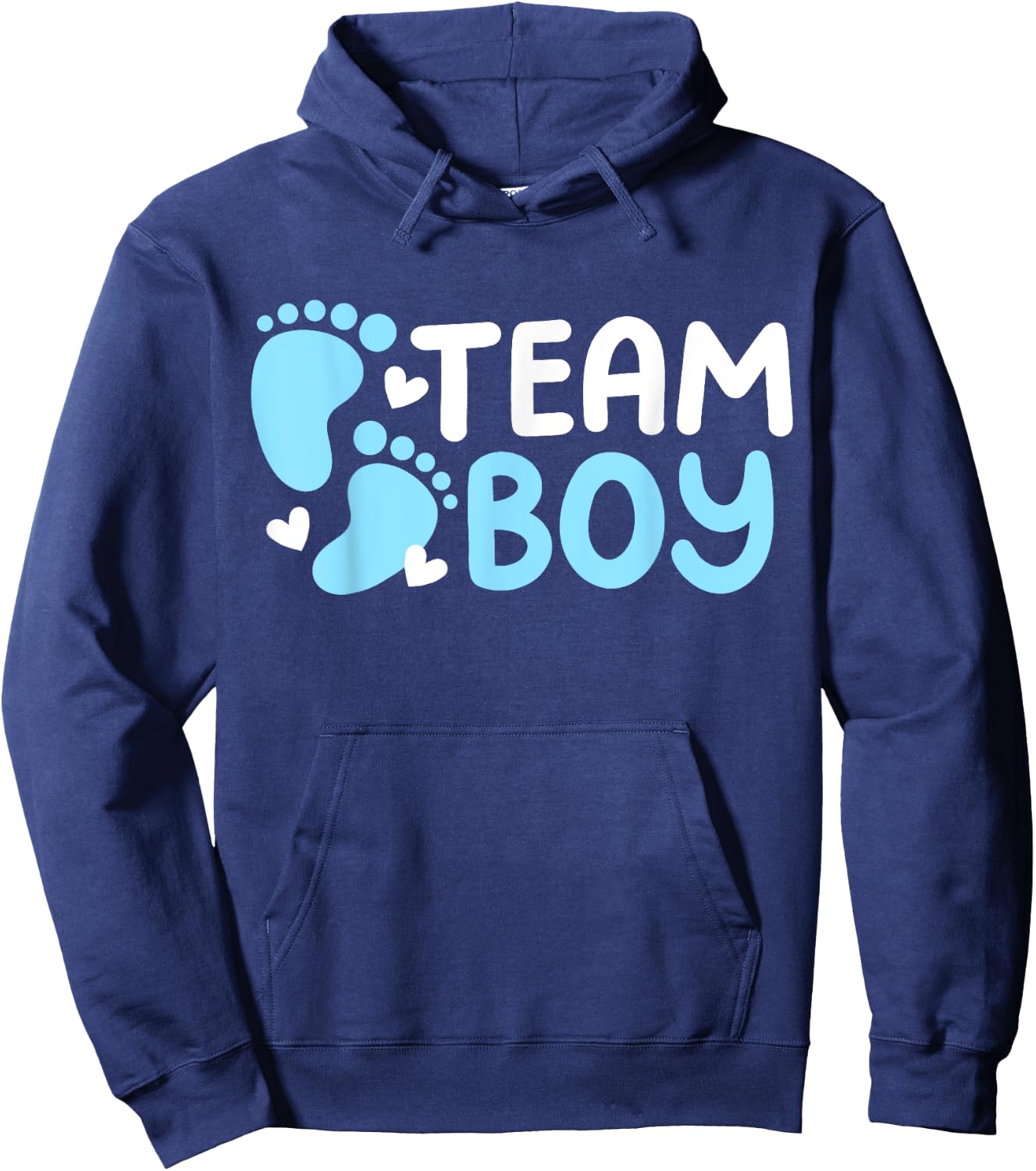 Gender Reveal Party Team Boy Hoodie - Hoodie | Navy