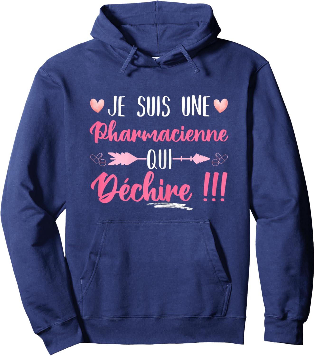 I Am A Pharmacist Who Tears Humor Pharmacy Gift Hoodie - Hoodie | Navy