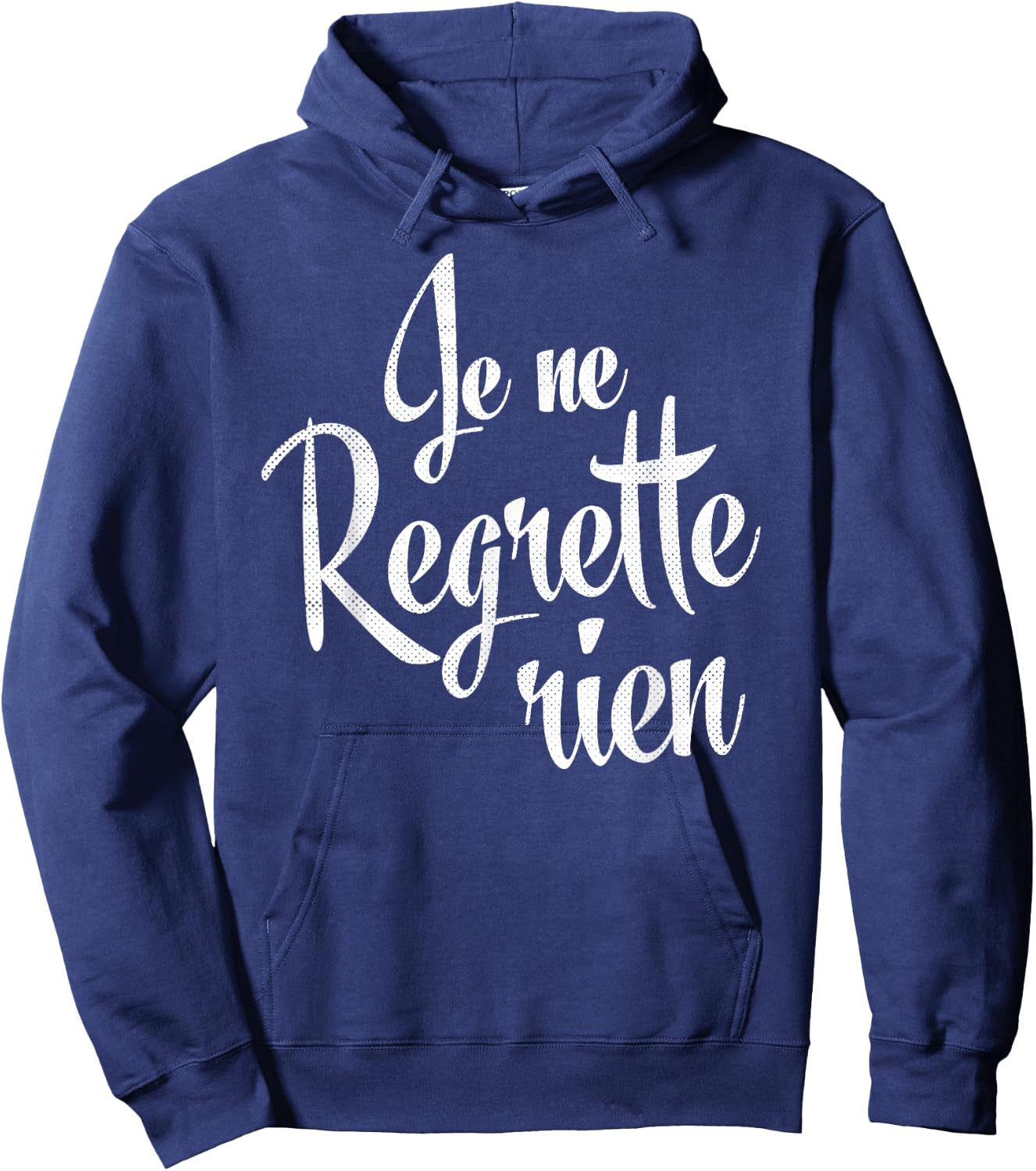 Je Ne Regrette Rien French Hoodie - Hoodie | Navy