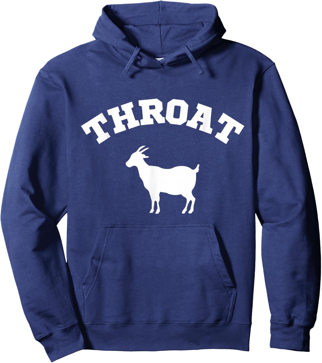 Throat Goat Funny , Small, Black Hoodie - Hoodie | Navy